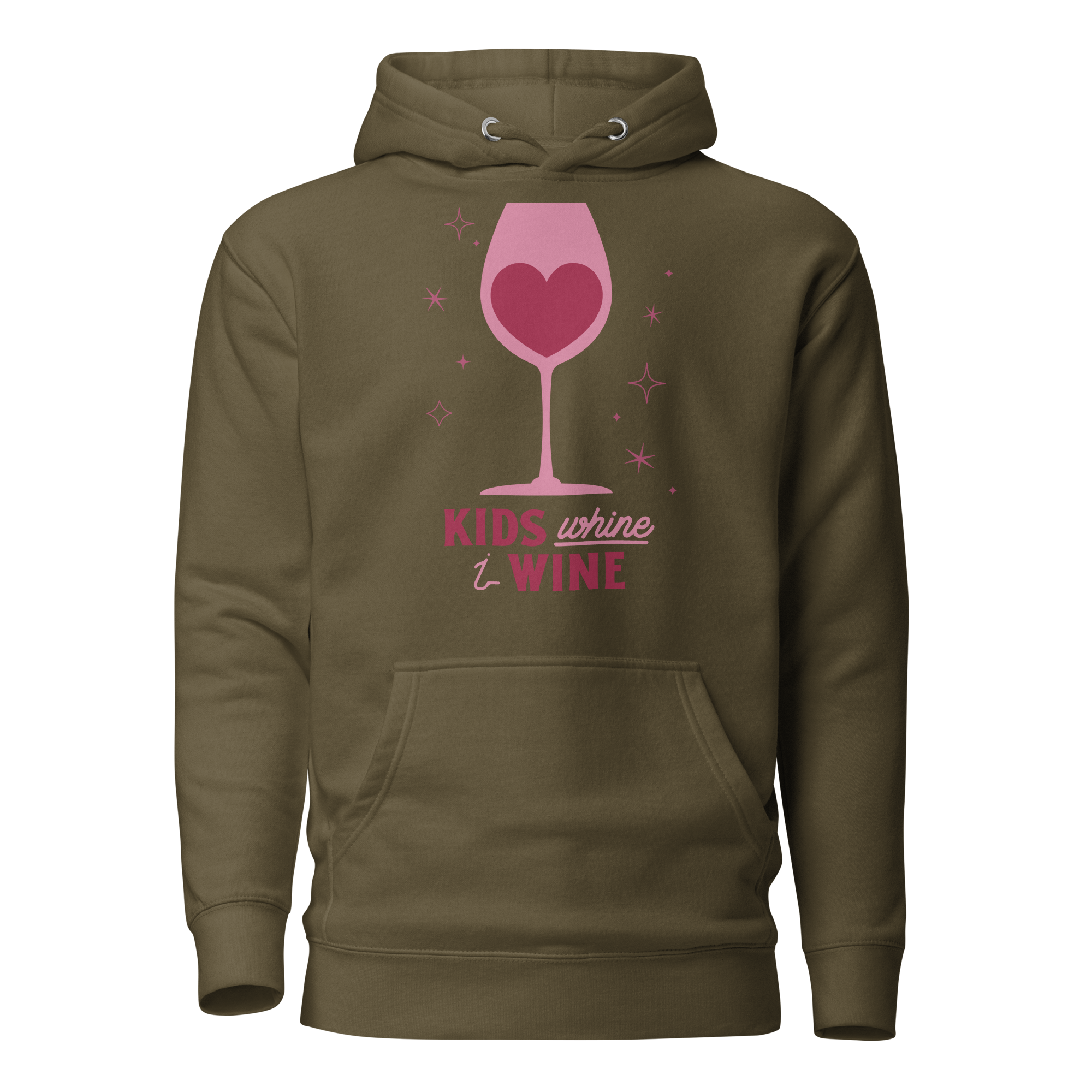 Kids Whine I Wine Unisex Hoodie