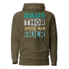 Dads Are As Mighty As Thor, As Amazing As Spider-Man, As Incredible As Hulk Unisex Hoodie