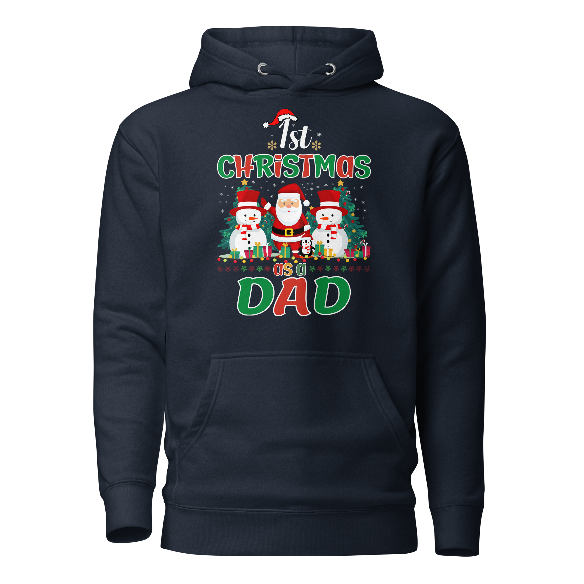 1st Christmas As A Dad Unisex Hoodie