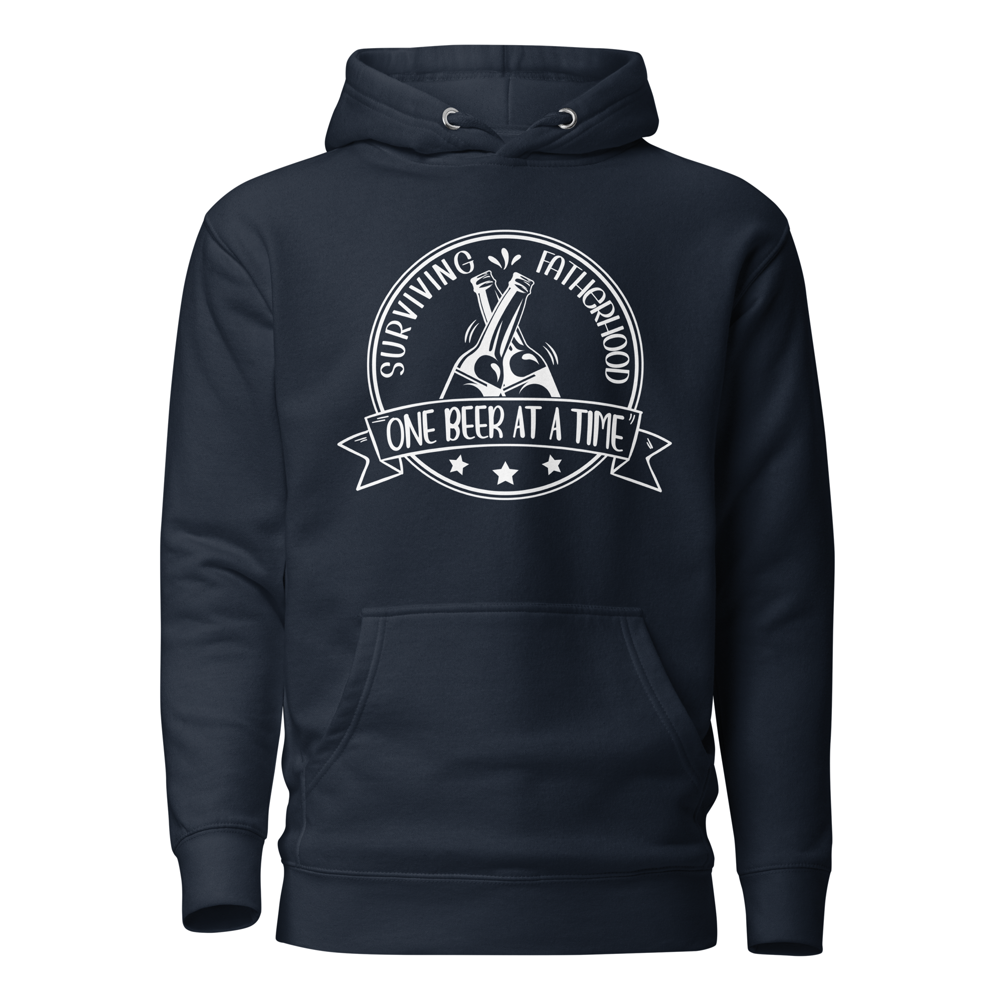 Surviving Fatherhood One Beer At A time Unisex Hoodie