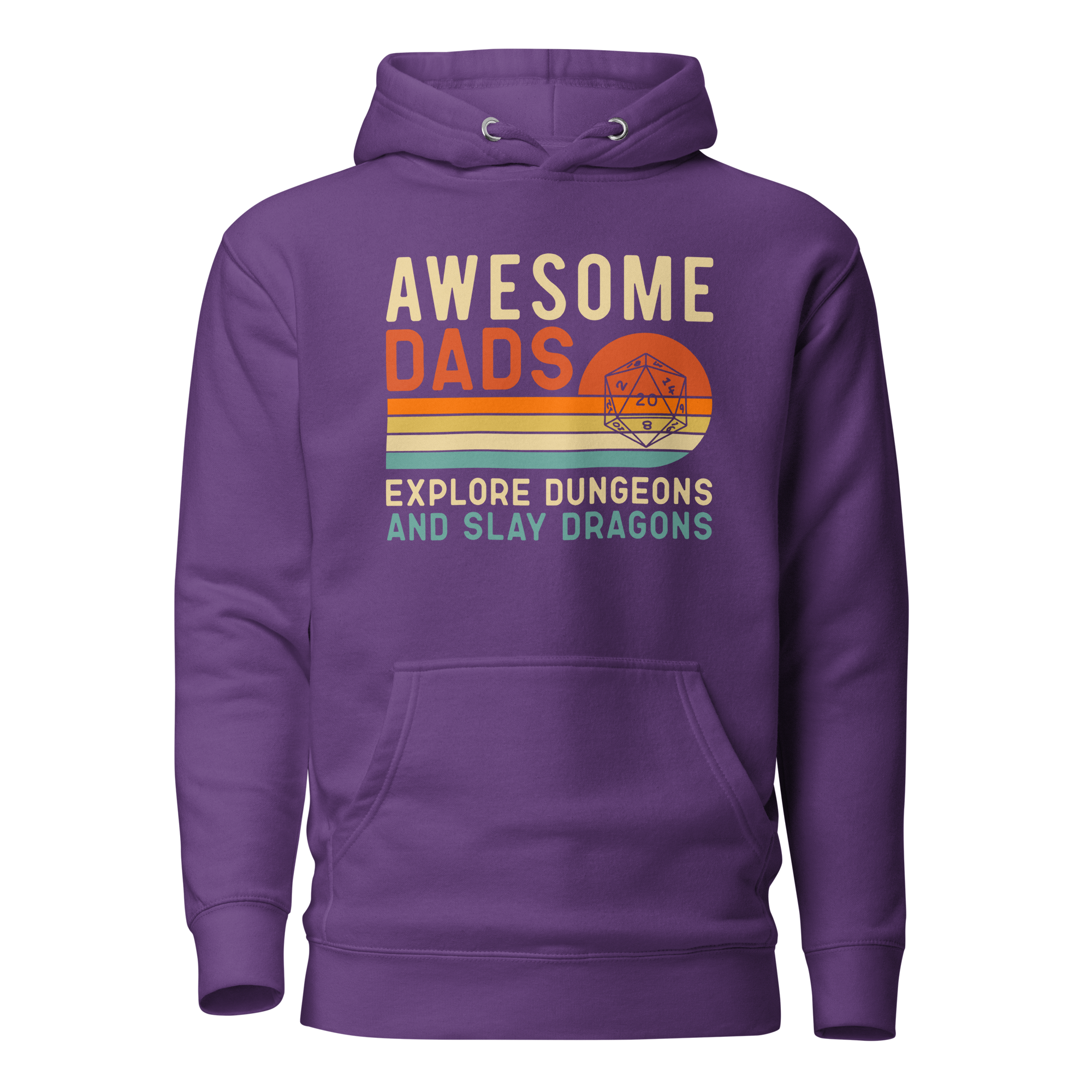 Awesome Dads Explore Dungeons And Slay Dragons Unisex Hoodie