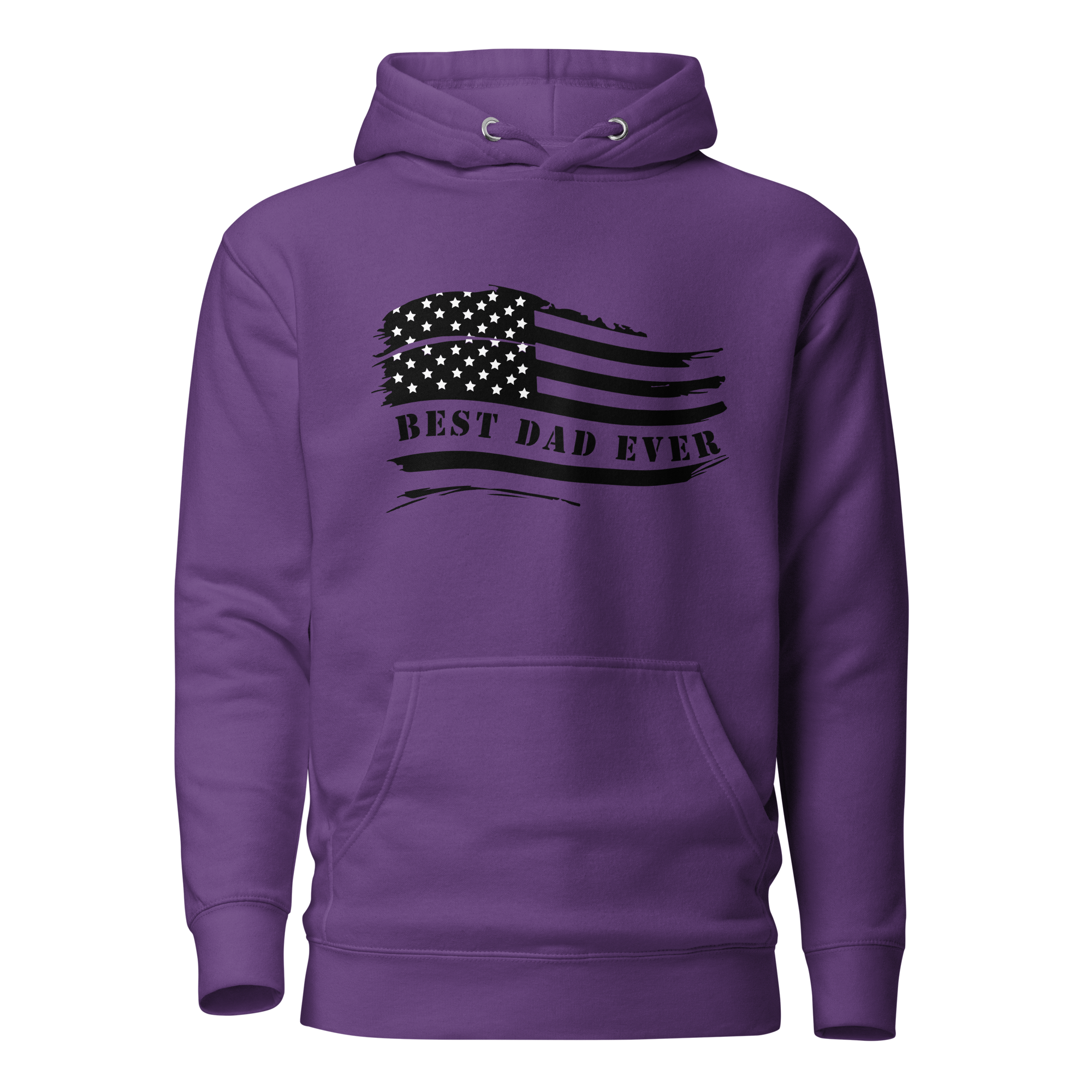 Best Dad Ever American Flag Unisex Hoodie