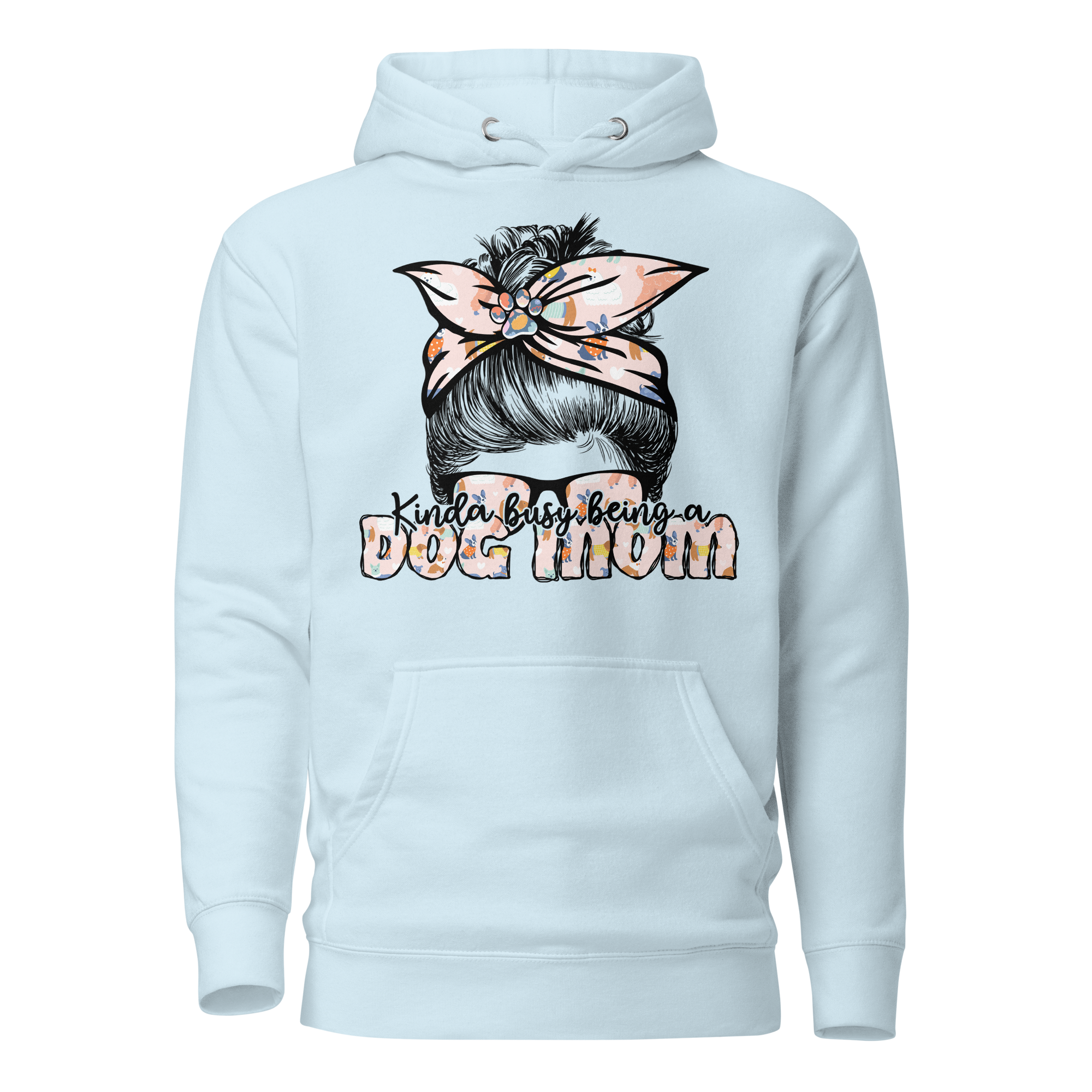 Kinda Busy Being A Dog Mom Unisex Hoodie