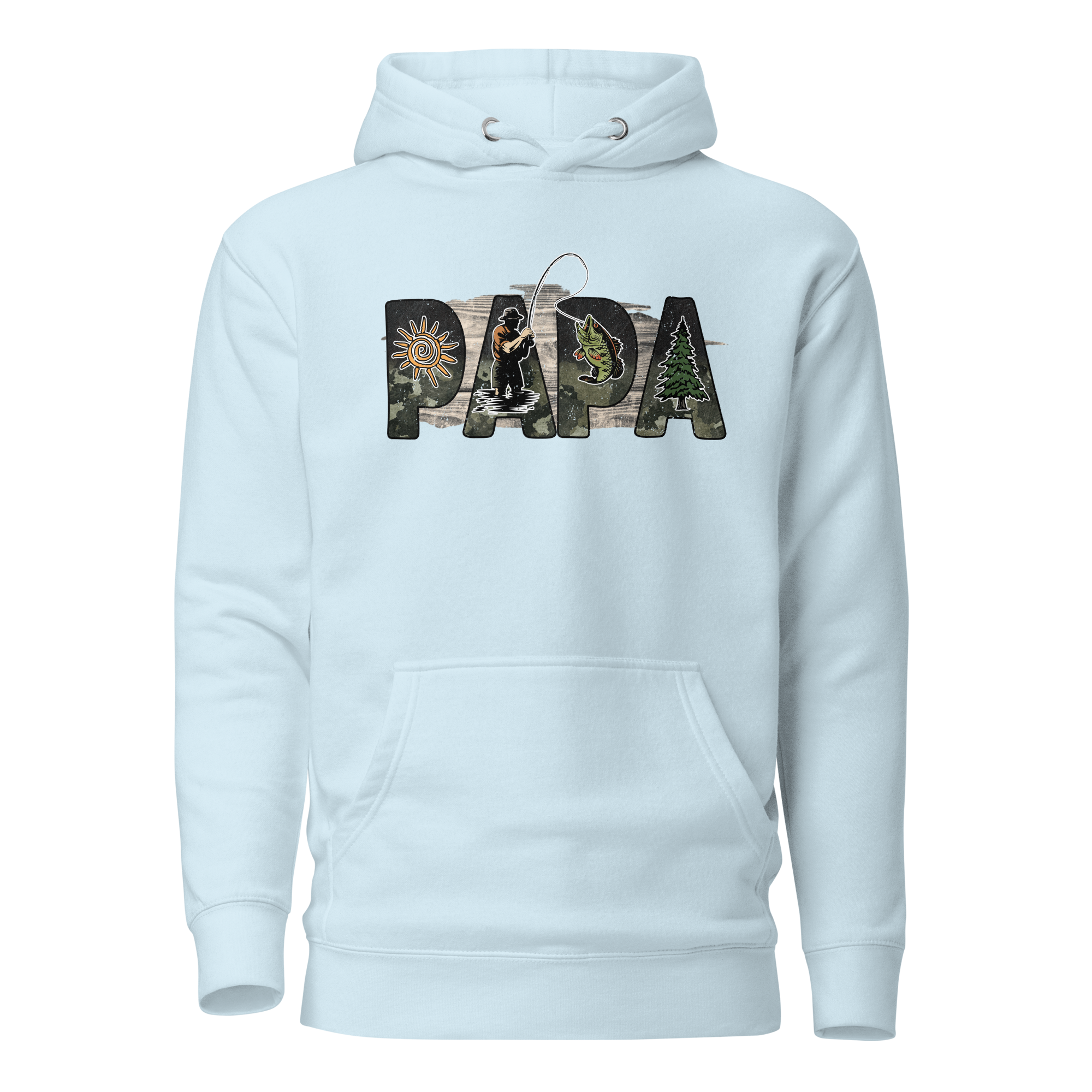 Papa Fishing Dad Unisex Hoodie