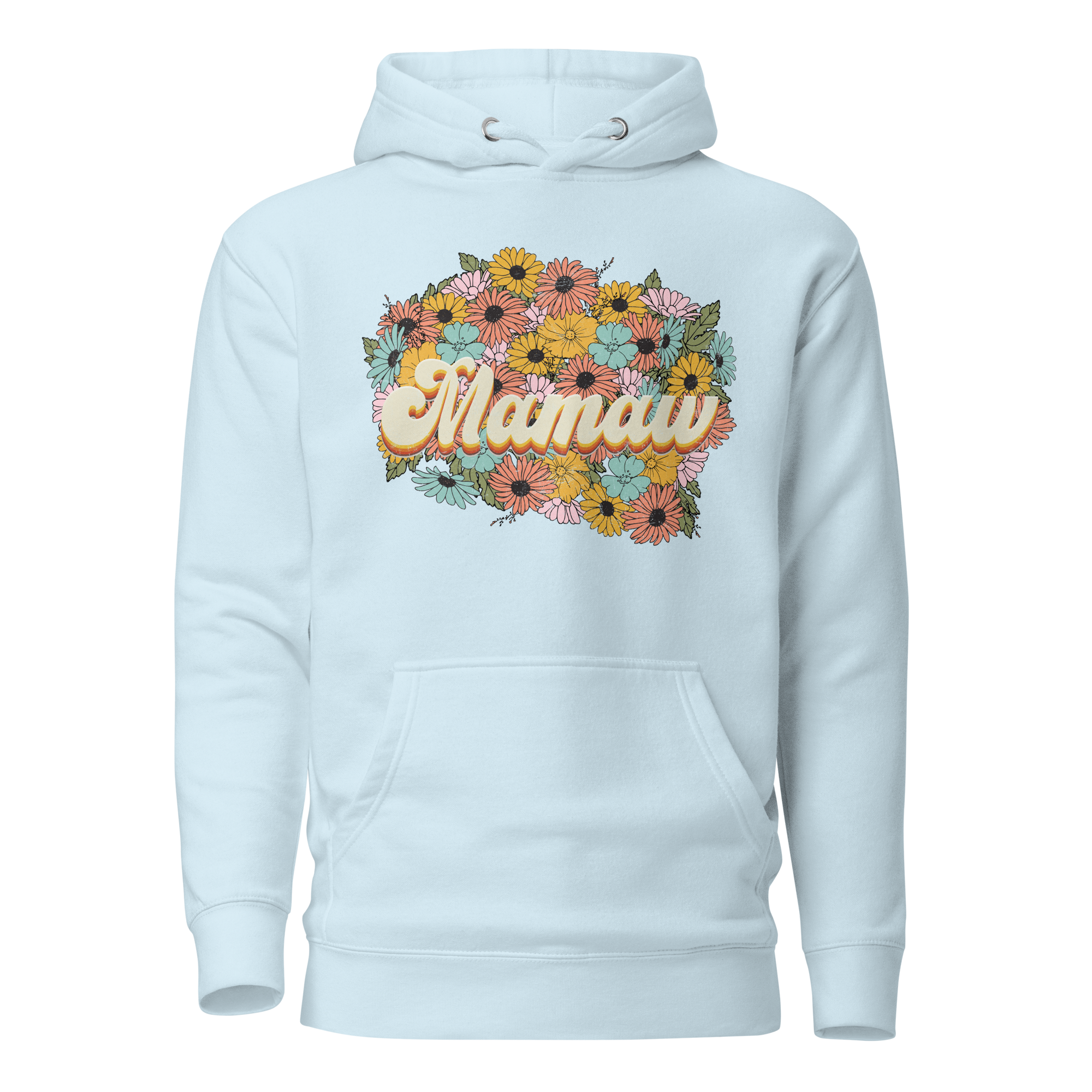 Mamaw Floral Mom Colorful Unisex Hoodie