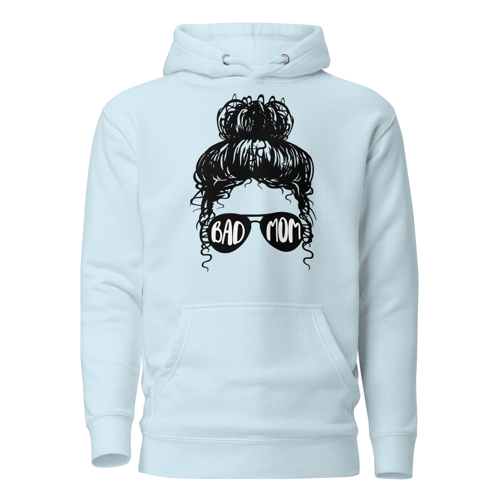 Bad Mom Messy Bun Unisex Hoodie