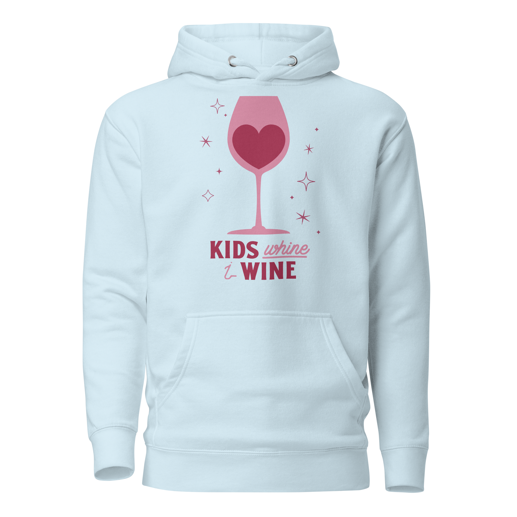 Kids Whine I Wine Unisex Hoodie