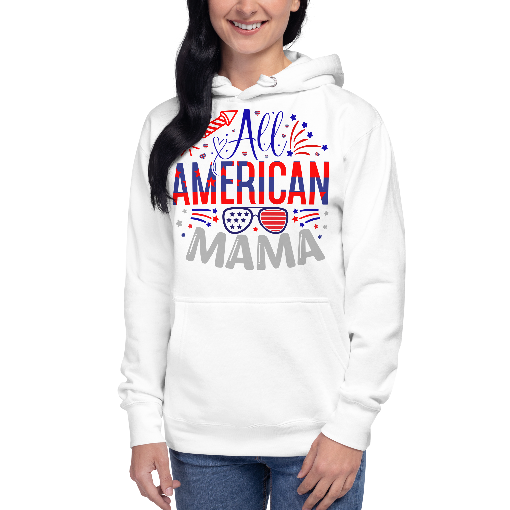 All American Mama Hoodie