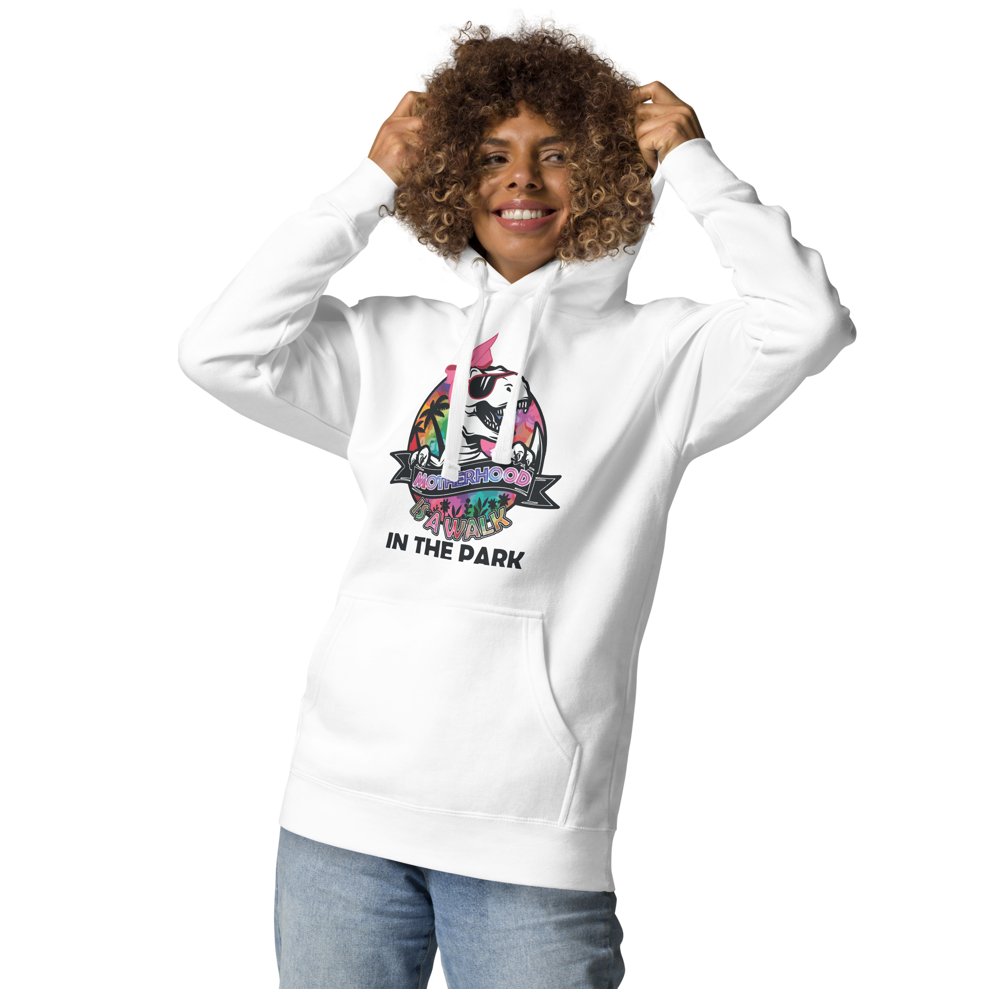 Motherhood Is A Walk In The Park Unisex Hoodie