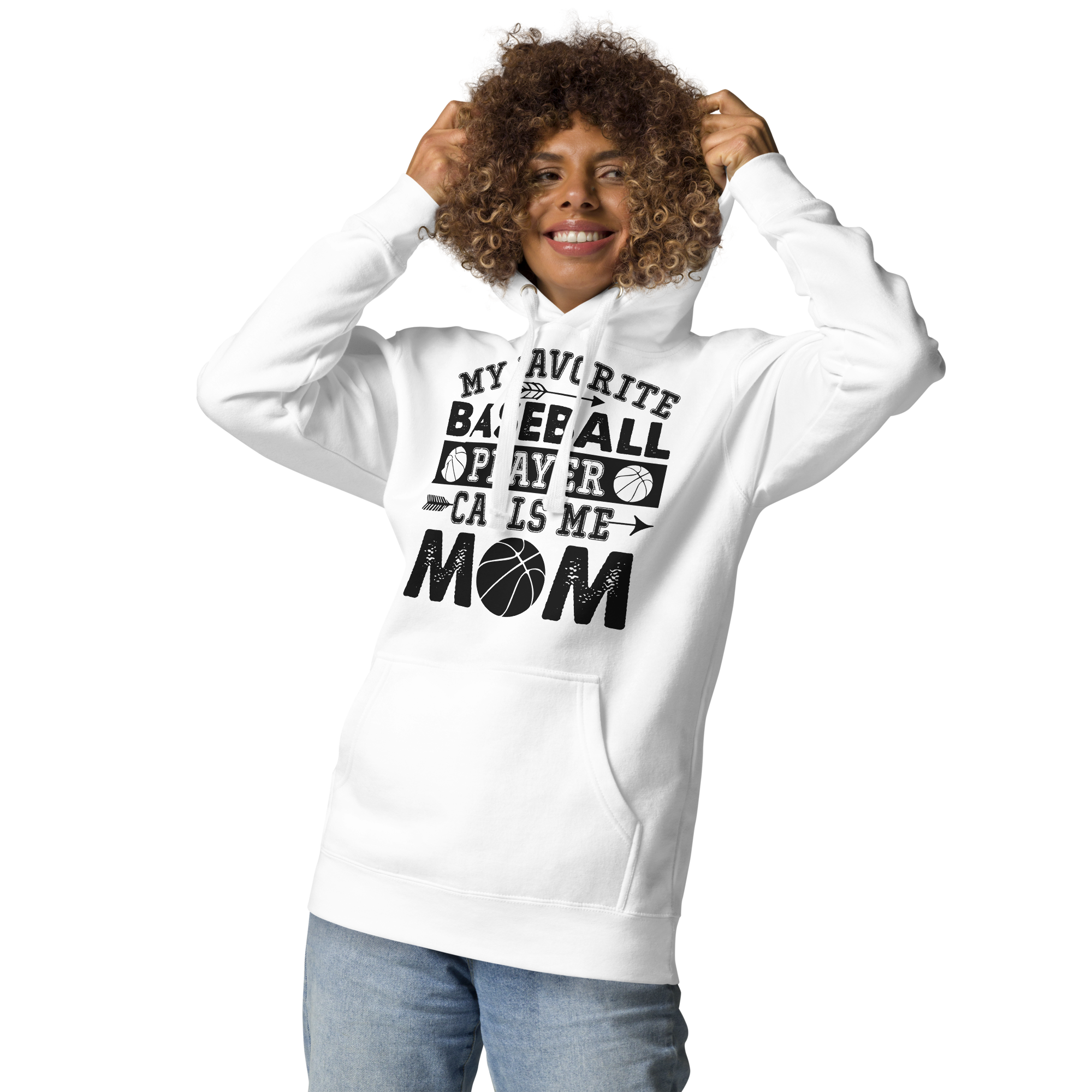 My Favorite Baseball Player Calls Me Mom Unisex Hoodie