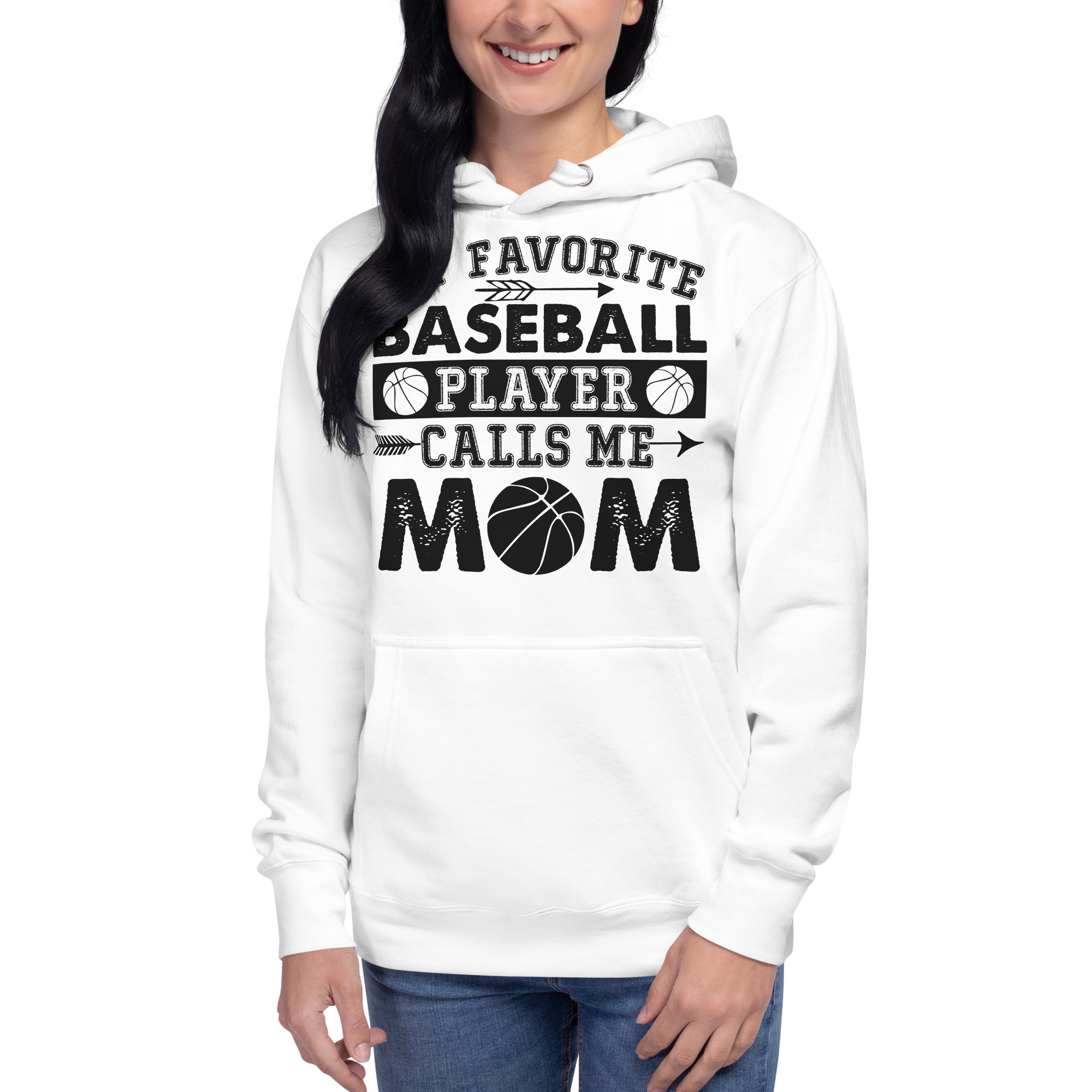 My Favorite Baseball Player Calls Me Mom Unisex Hoodie