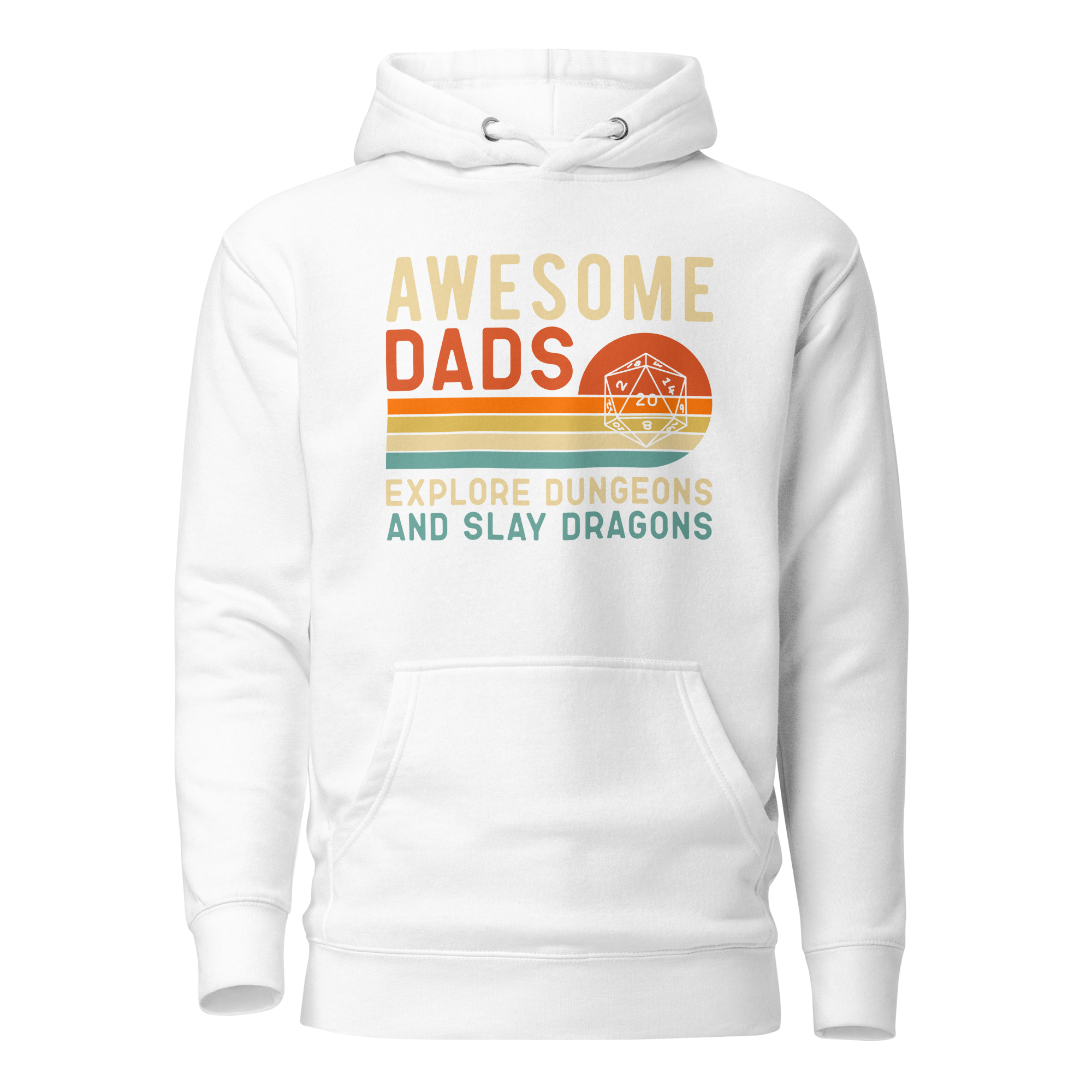 Awesome Dads Explore Dungeons And Slay Dragons Unisex Hoodie