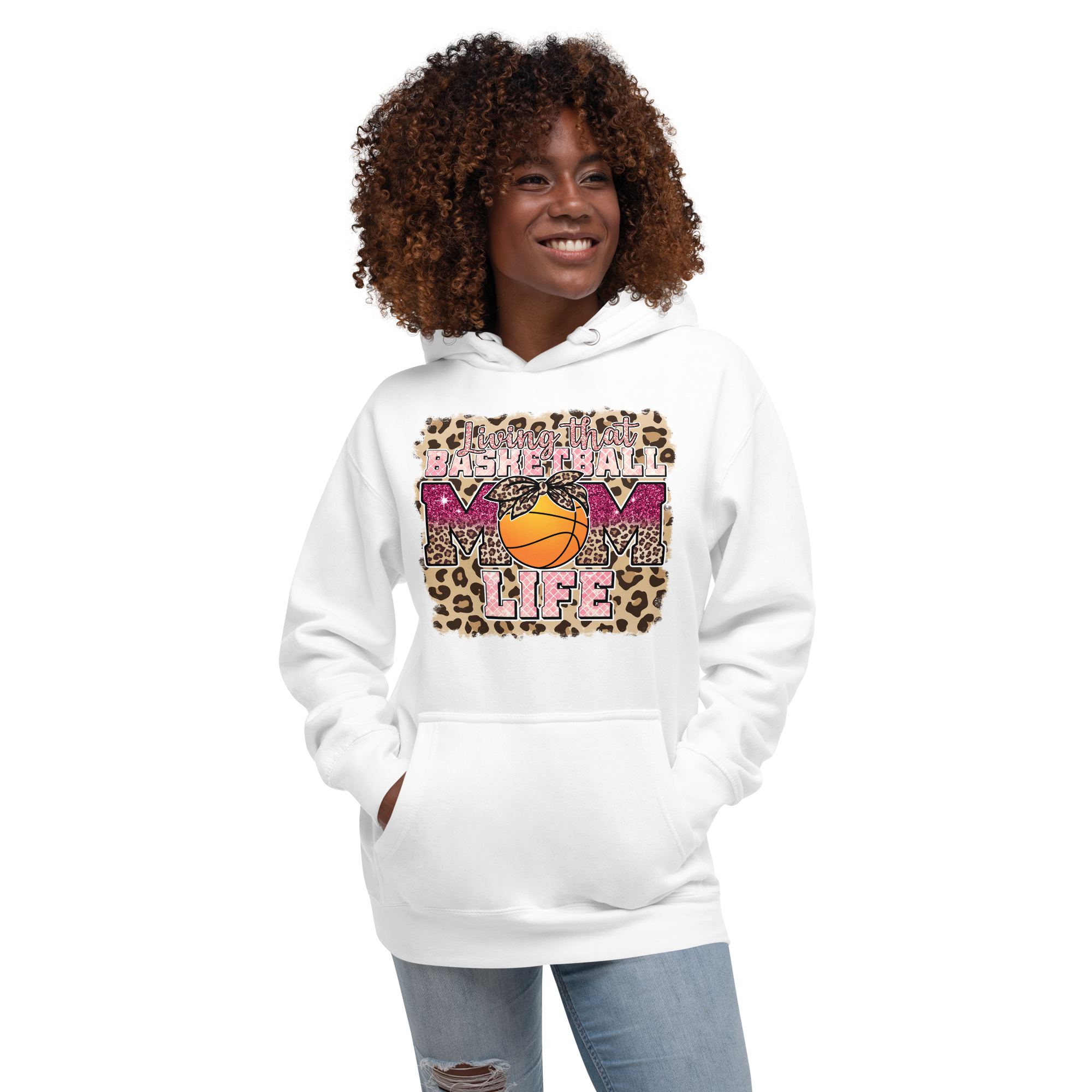 Living That Basketball Mom Life Unisex Hoodie