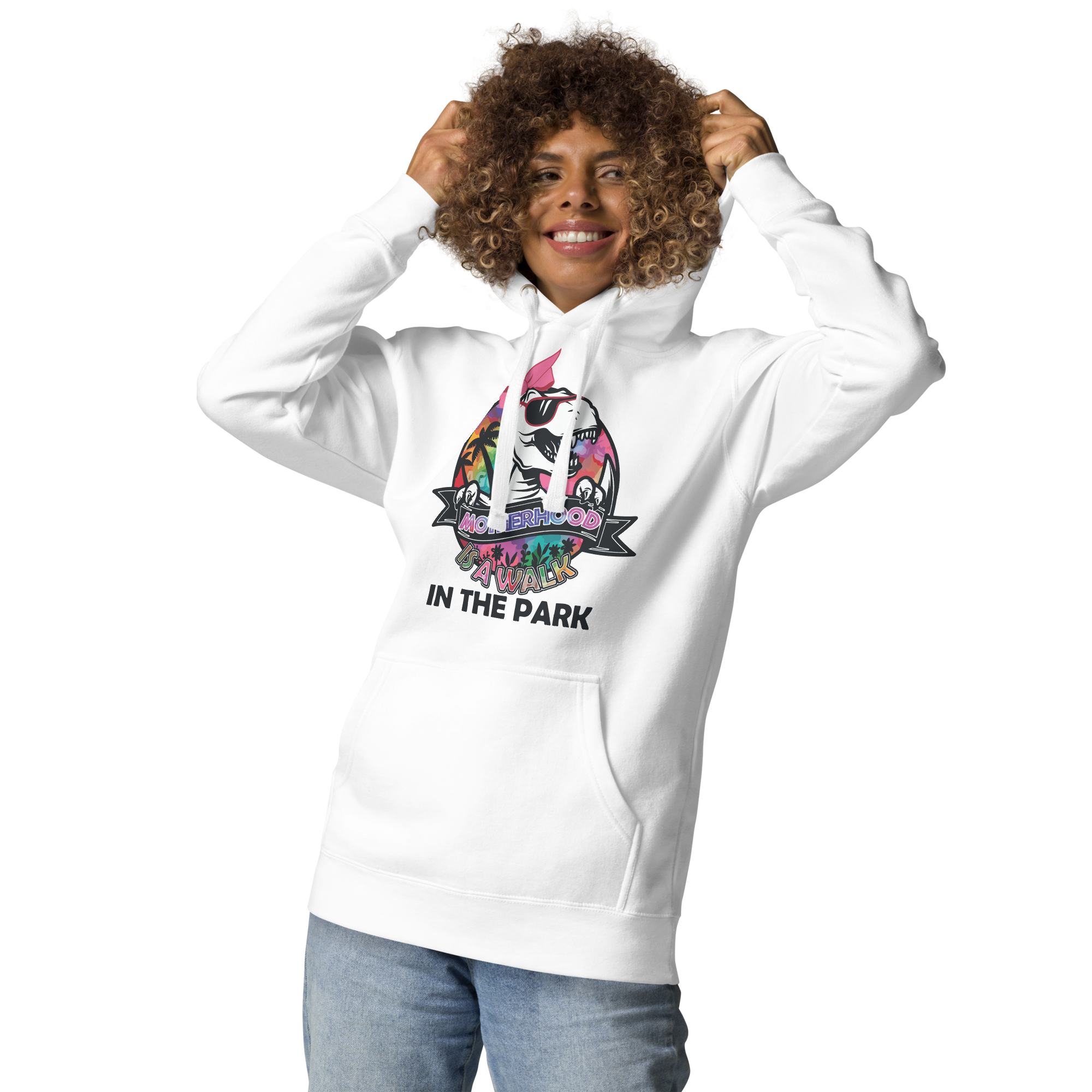 Motherhood Is A Walk In The Park Unisex Hoodie