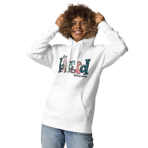 One Blessed Bonus Mom Unisex Hoodie