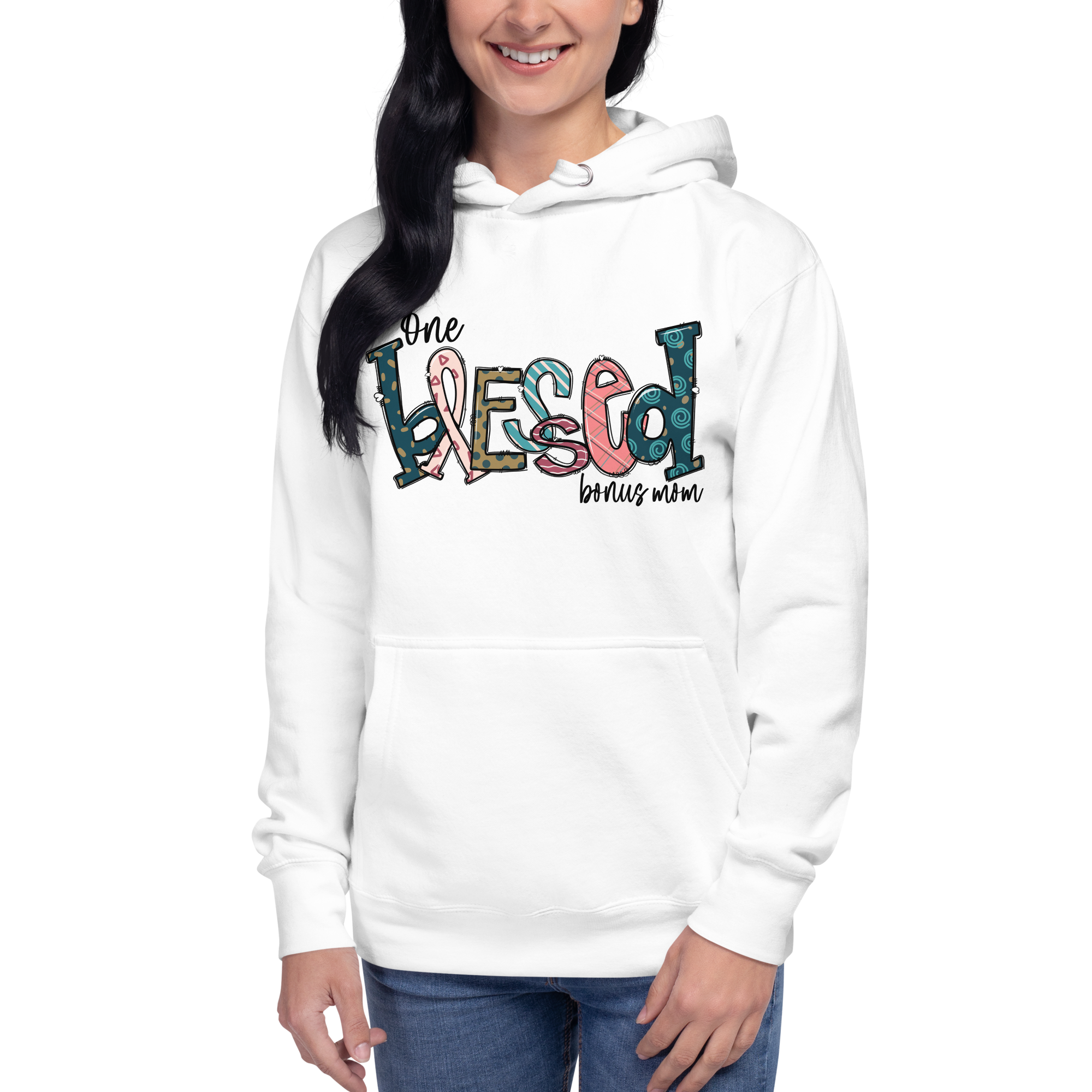 One Blessed Bonus Mom Unisex Hoodie