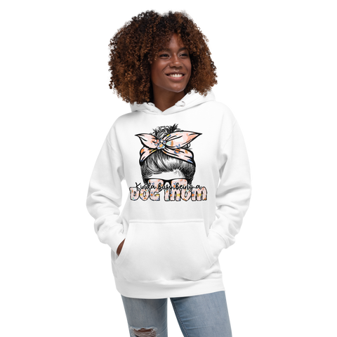 Kinda Busy Being A Dog Mom Unisex Hoodie