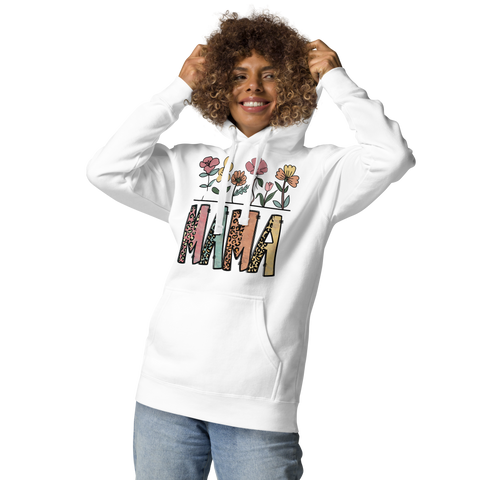 Floral Mama Leopard Mama Unisex Hoodie