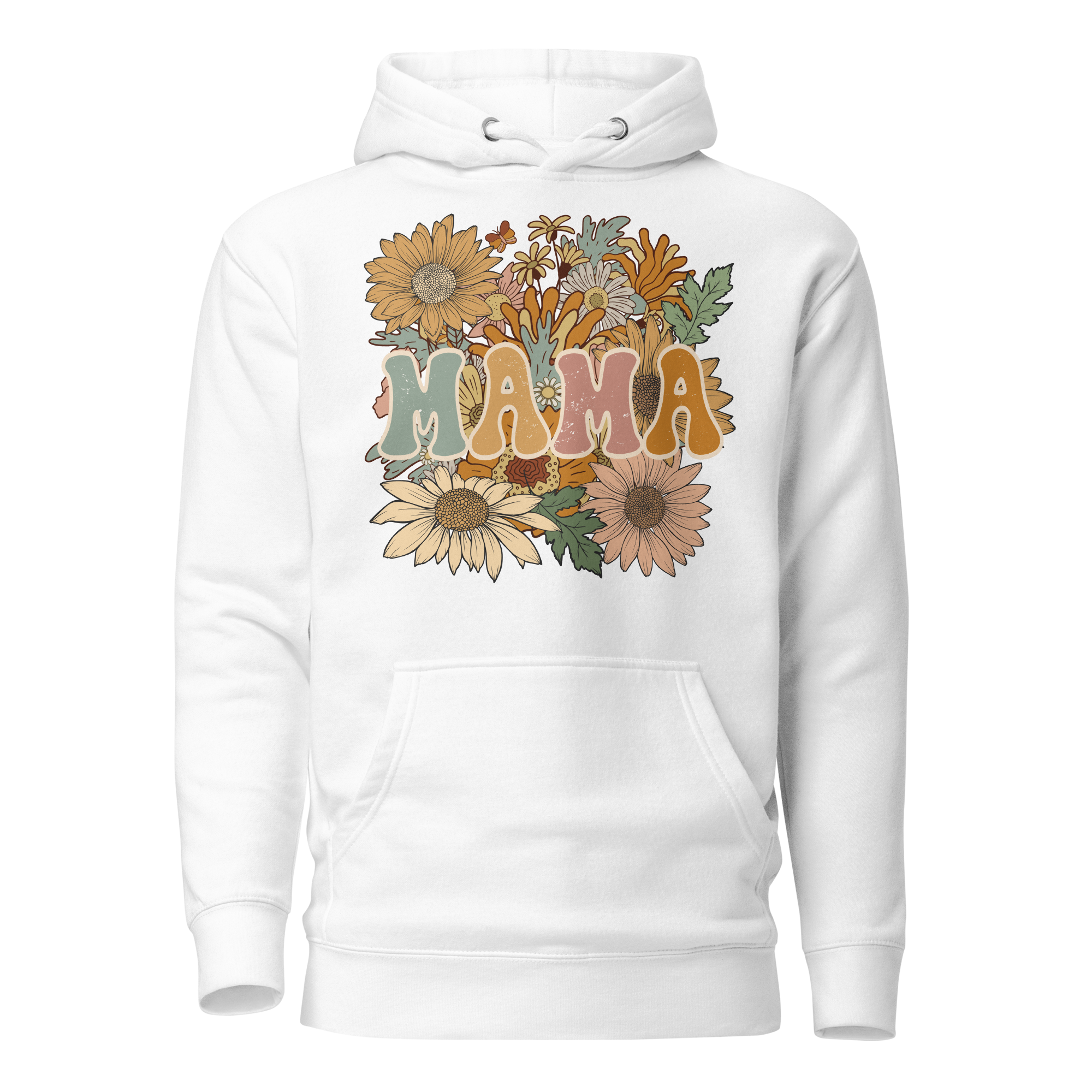 Floral Colorful Mama Unisex Hoodie