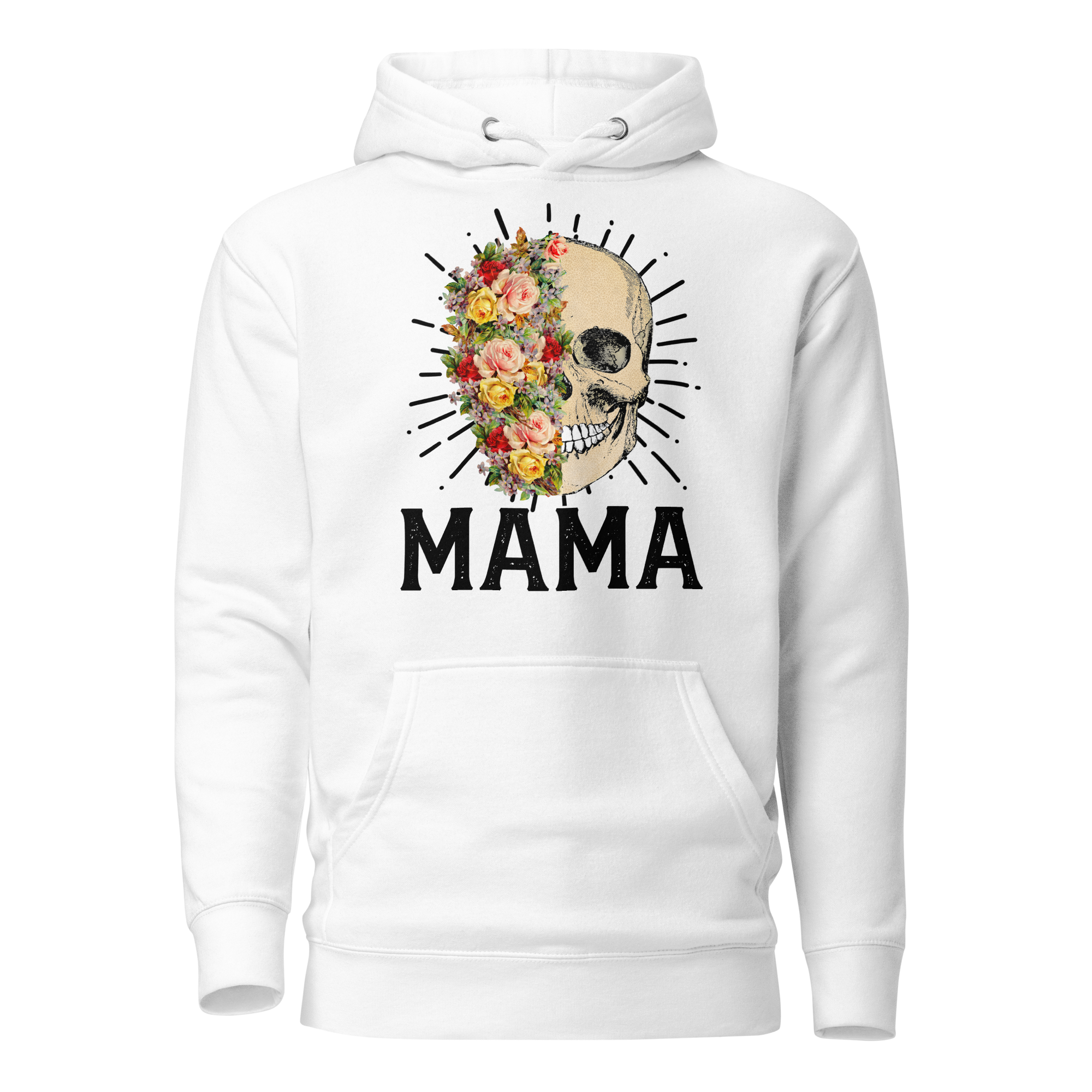 Floral Skull Mama Unisex Hoodie