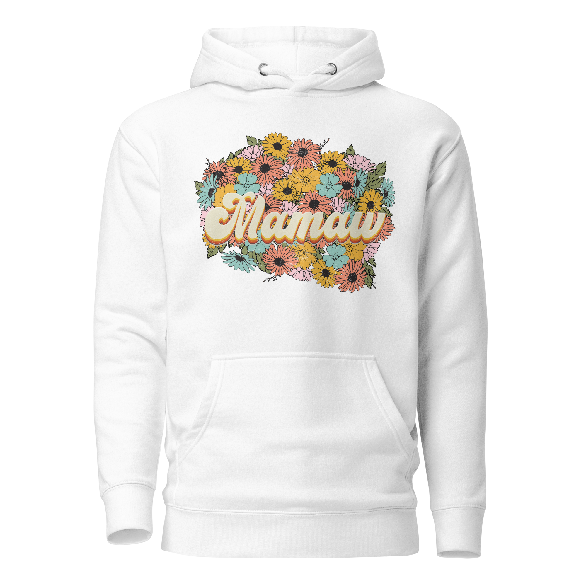 Mamaw Floral Mom Colorful Unisex Hoodie