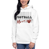 Football Mom Heart Unisex Hoodie