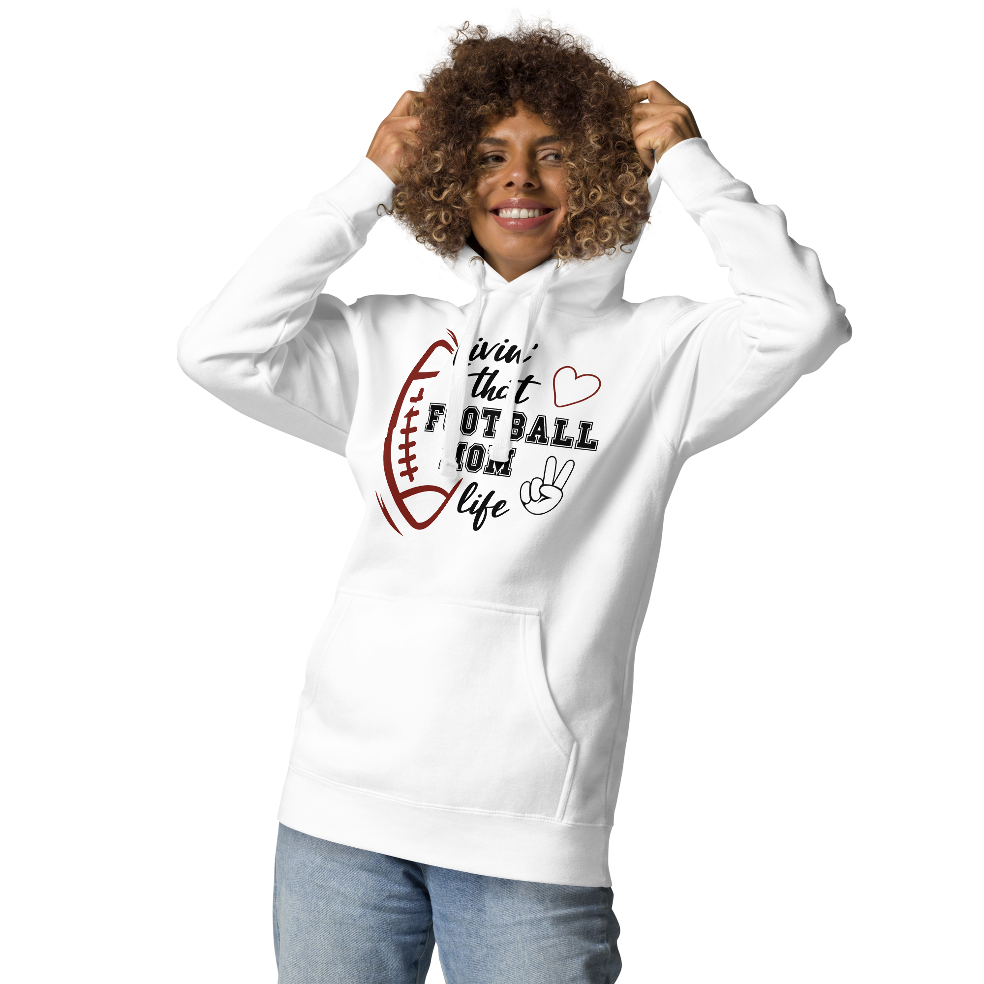 Living That Football Mom Life Unisex Hoodie