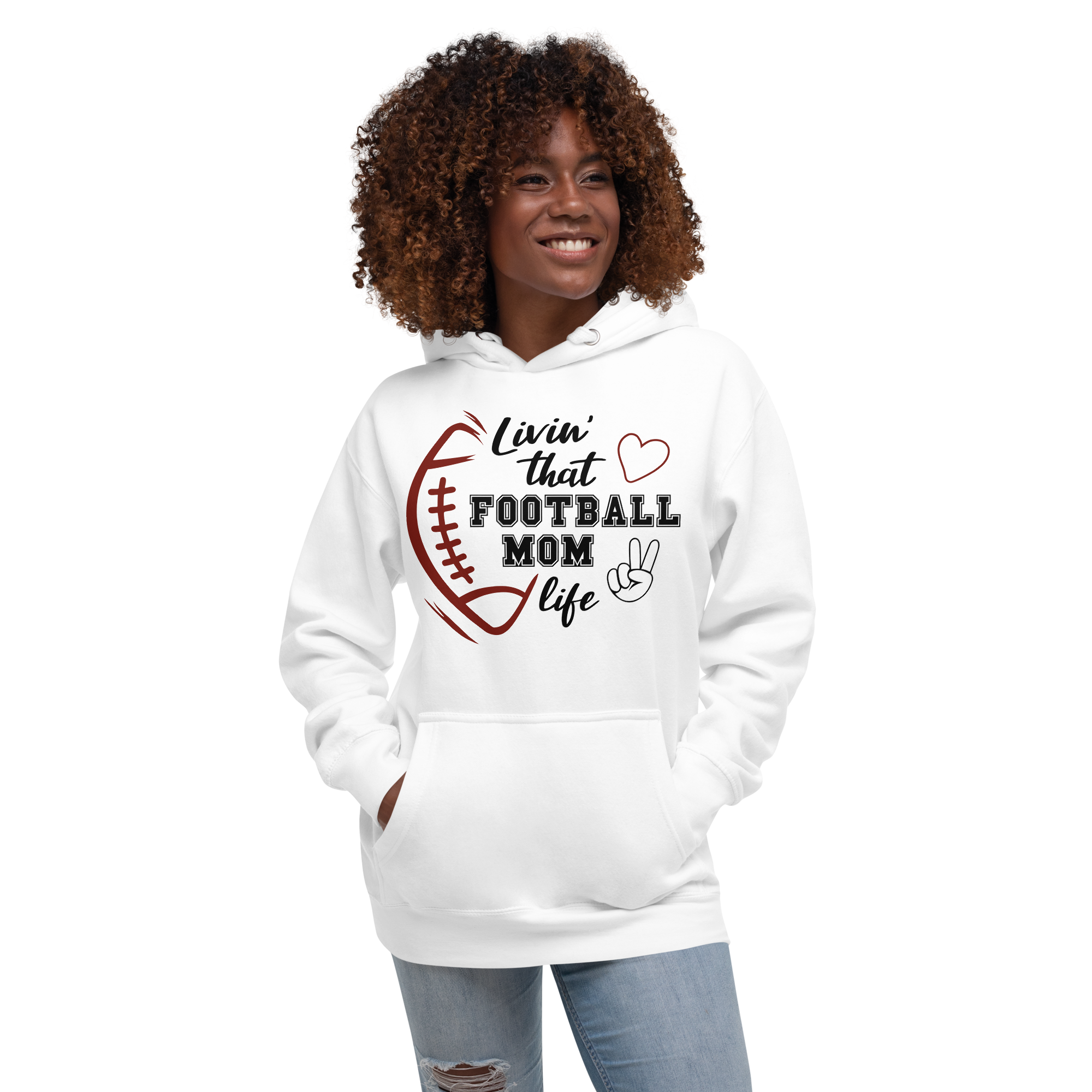 Living That Football Mom Life Unisex Hoodie