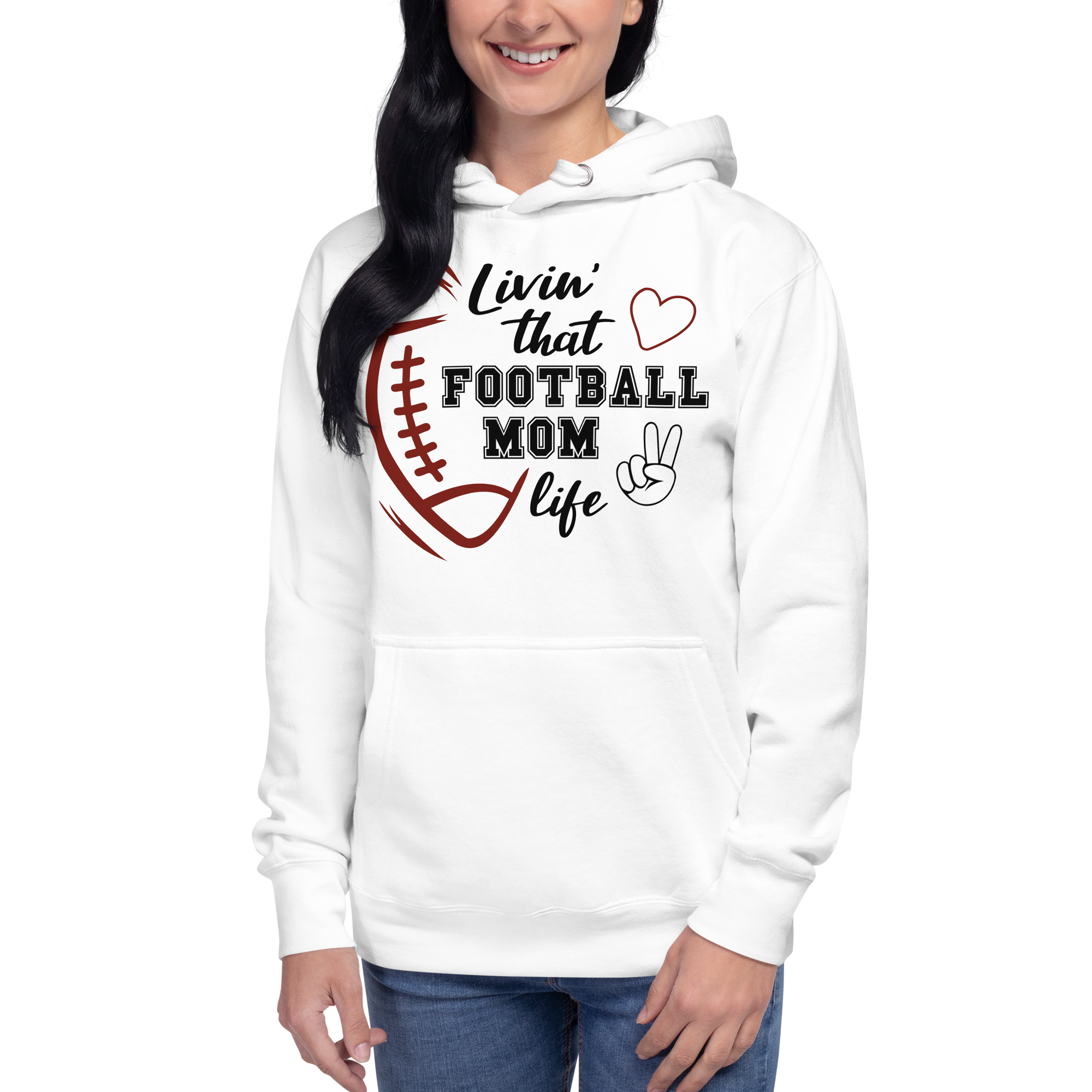 Living That Football Mom Life Unisex Hoodie