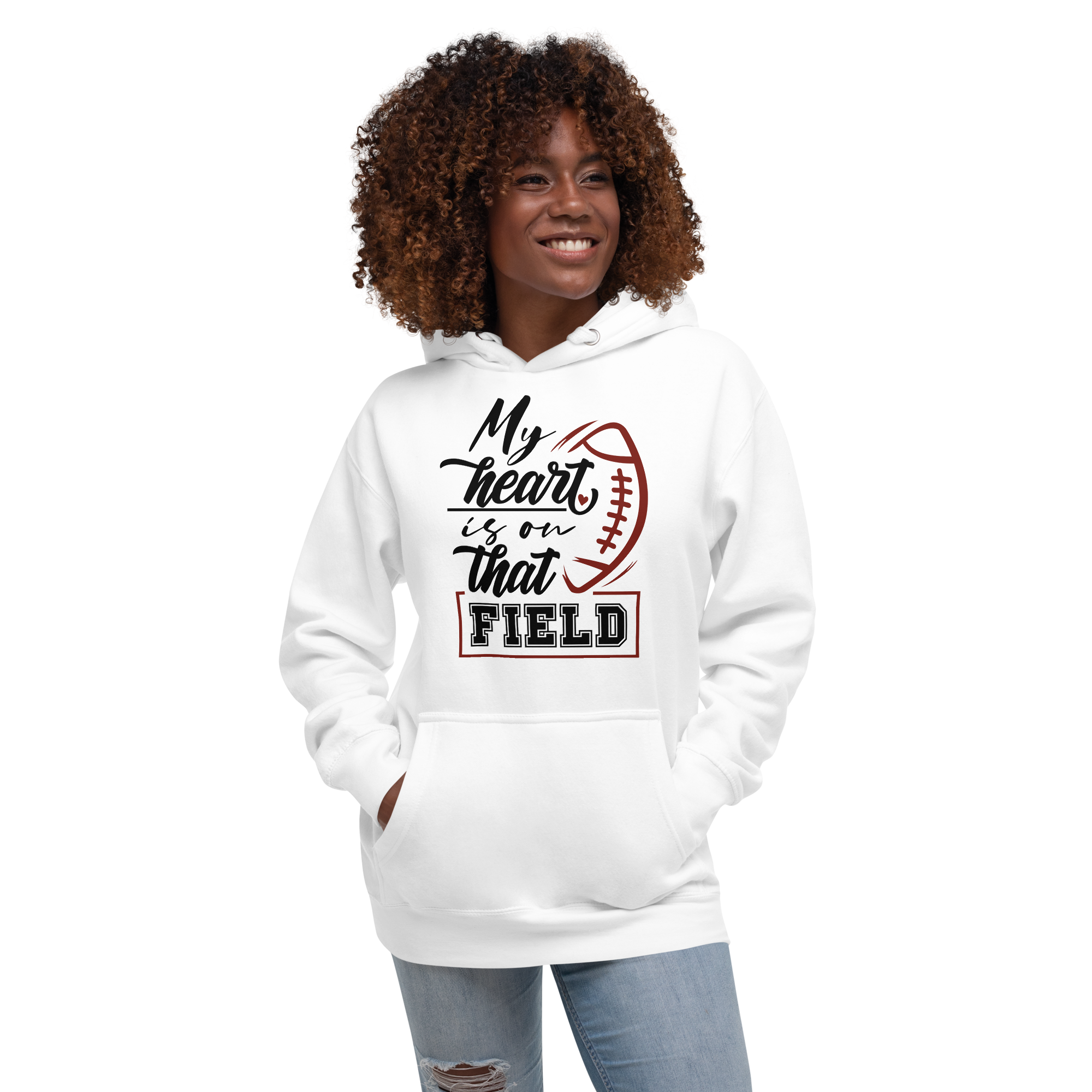 My Heart Is On That Field Unisex Hoodie