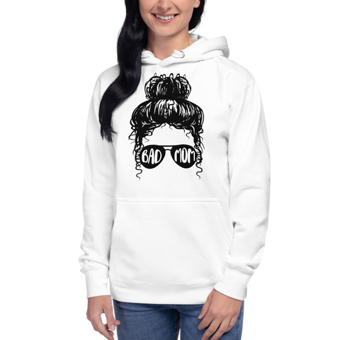 Bad Mom Messy Bun Unisex Hoodie