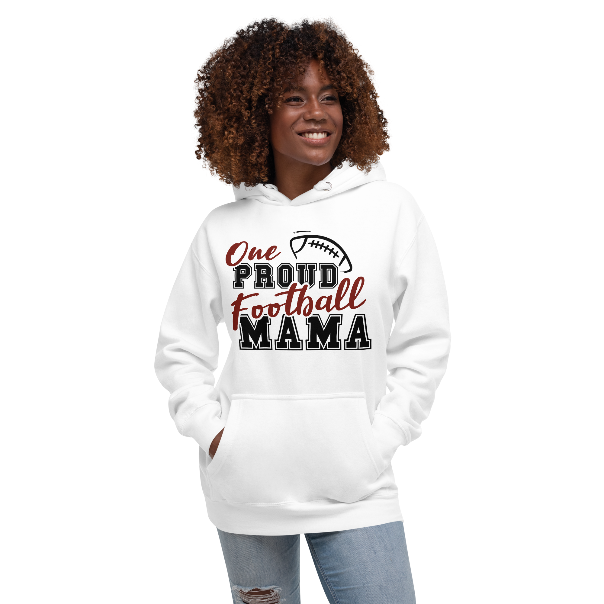 One Proud Football Mama Unisex Hoodie