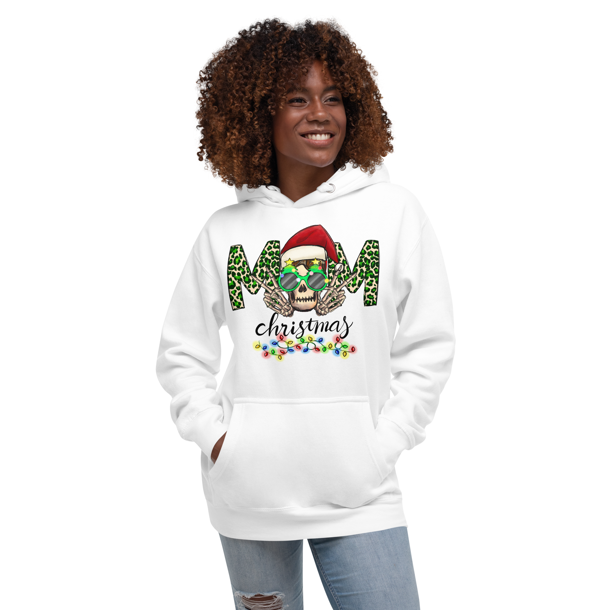 Christmas Mom Skull Unisex Hoodie