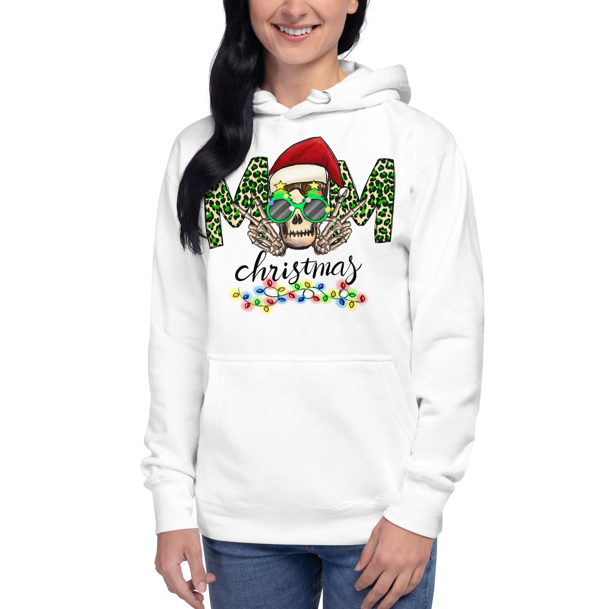 Christmas Mom Skull Unisex Hoodie