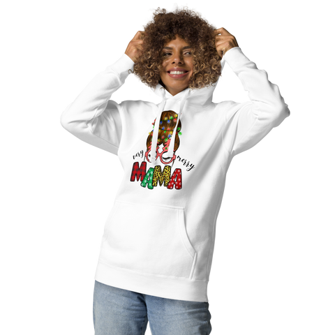 Very Merry Mama Christmas Mom Unisex Hoodie