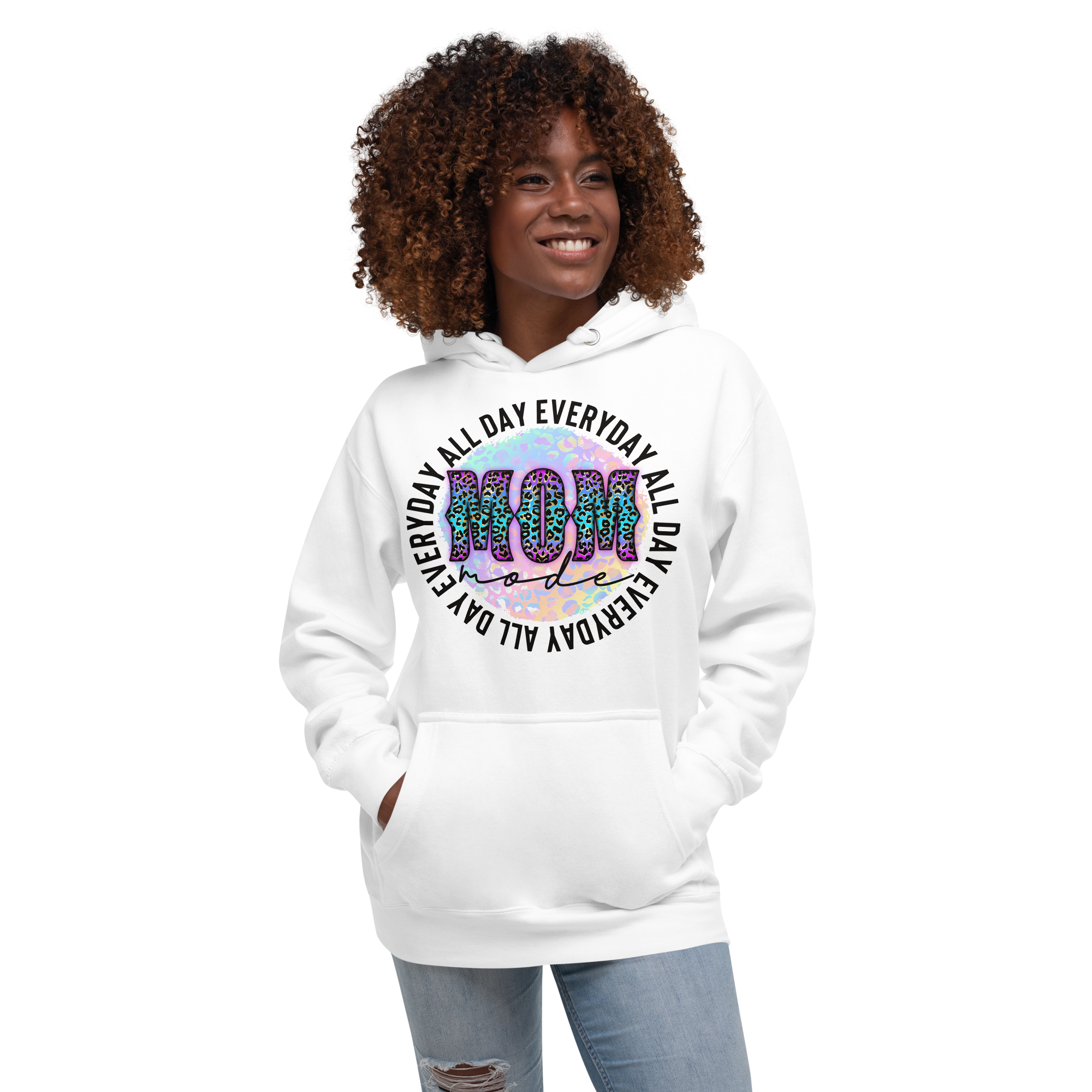 Mom Mode All Day Every Day Unisex Hoodie