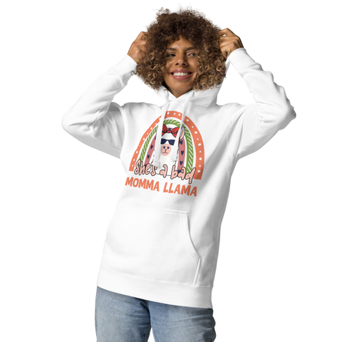 She's A Bad Momma Llama Unisex Hoodie