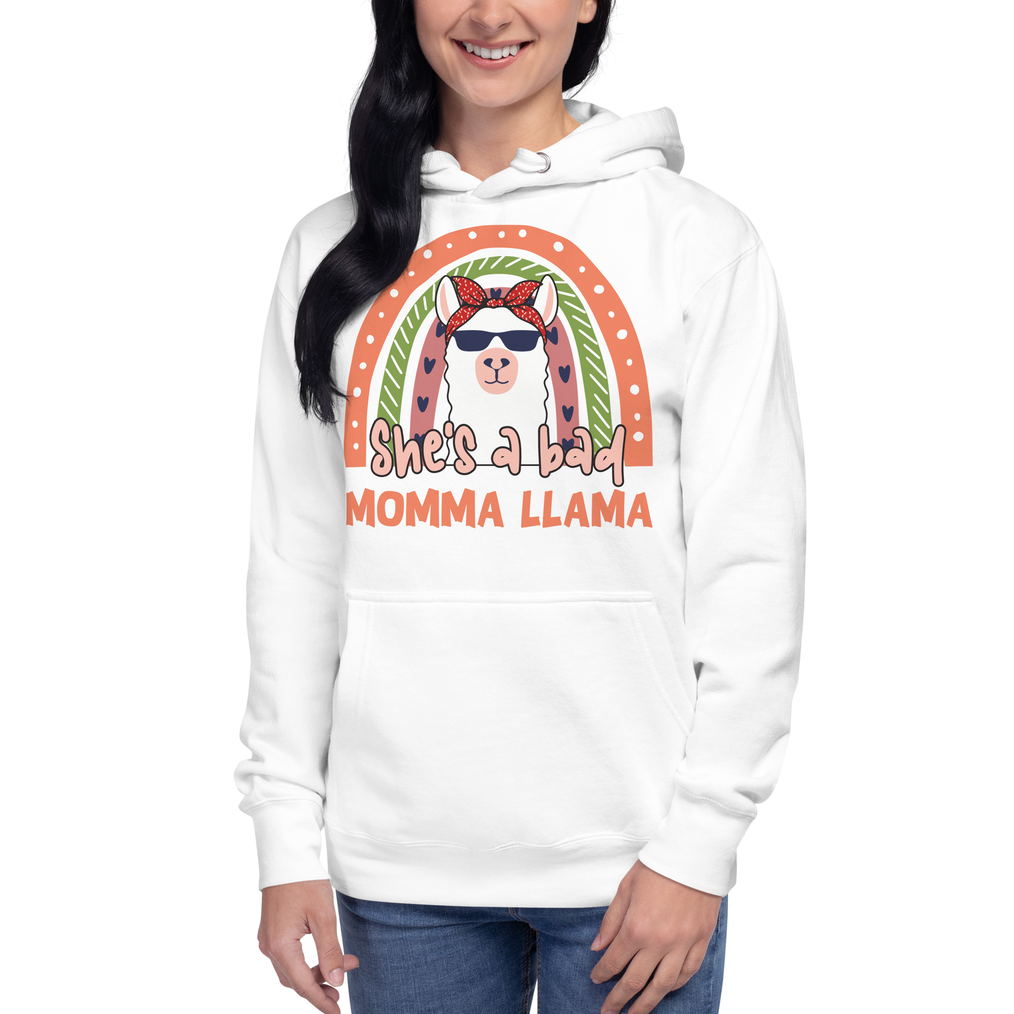 She's A Bad Momma Llama Unisex Hoodie