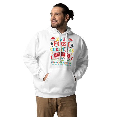 2024 My First Christmas With My Great Grandfather Unisex Hoodie