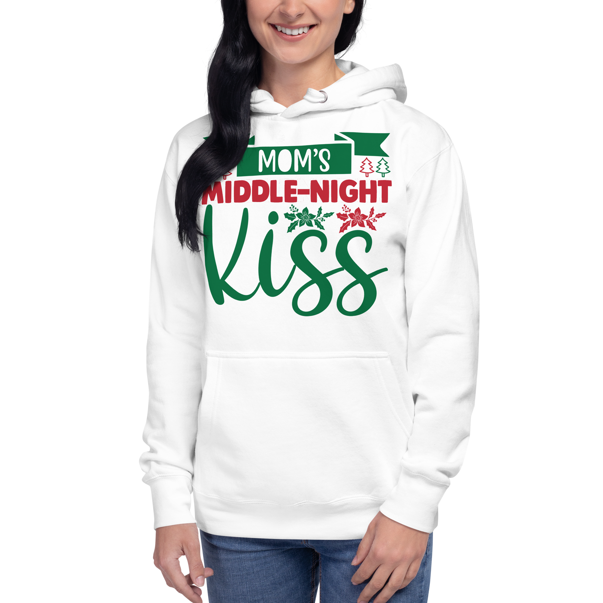 Mom's Middle Night Kiss Unisex Hoodie