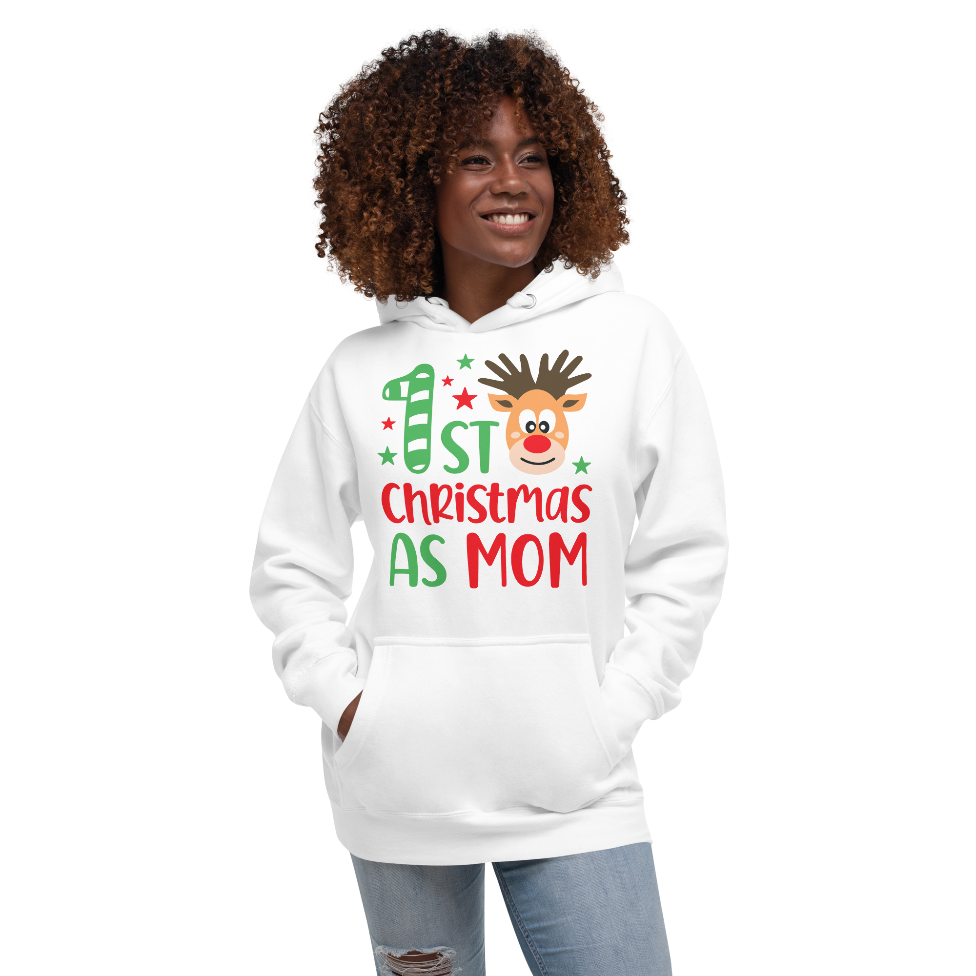 First Christmas As Mom Unisex Hoodie