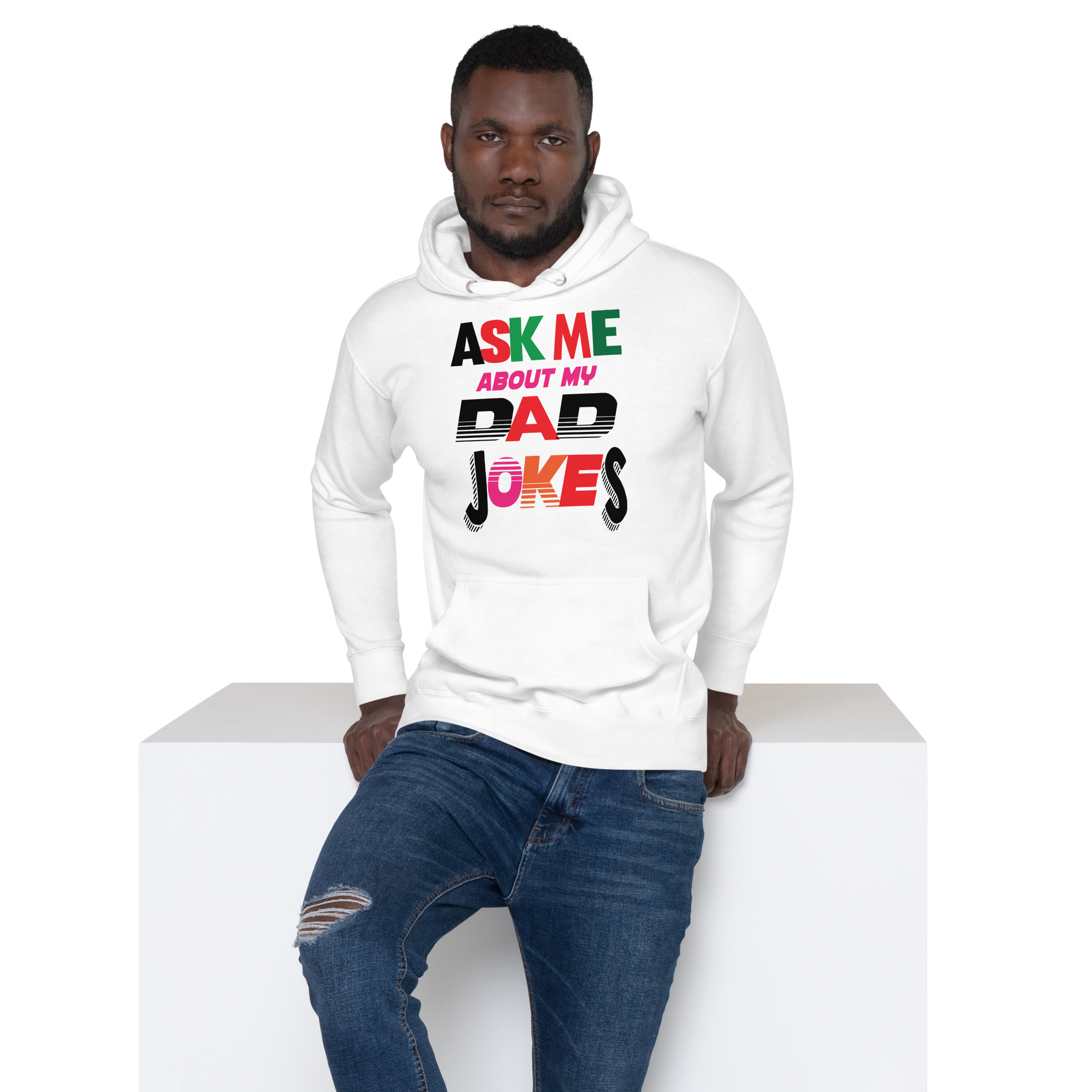 Ask Me About My Dad Jokes Unisex Hoodie