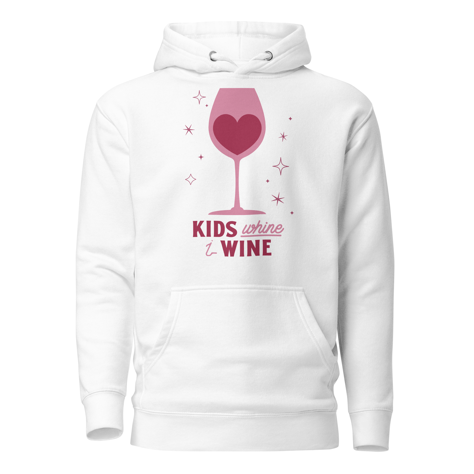 Kids Whine I Wine Unisex Hoodie