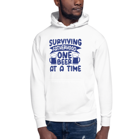 Surviving Fatherhood One Beer At A time Unisex Hoodie