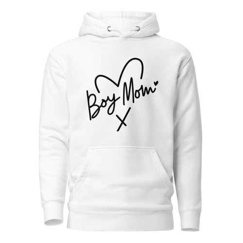 Boy Mom Heart Unisex Hoodie