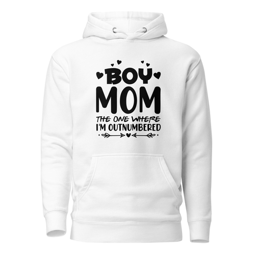 Boy Mom The One Where I'M Outnumbered 2 Unisex Hoodie