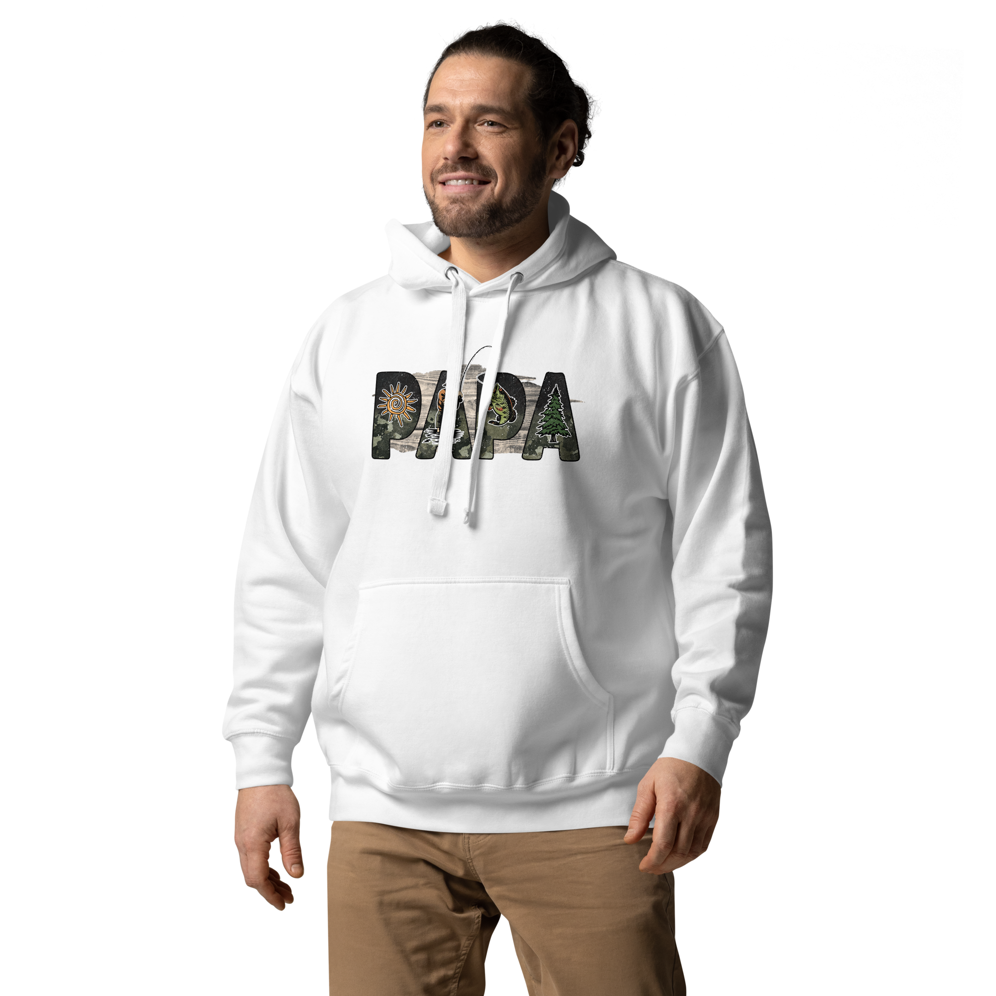 Papa Fishing Dad Unisex Hoodie