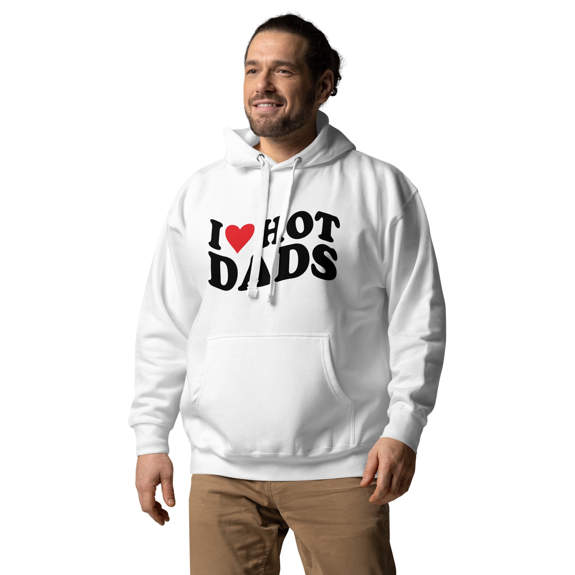 I Love Hot Dads Unisex Hoodie