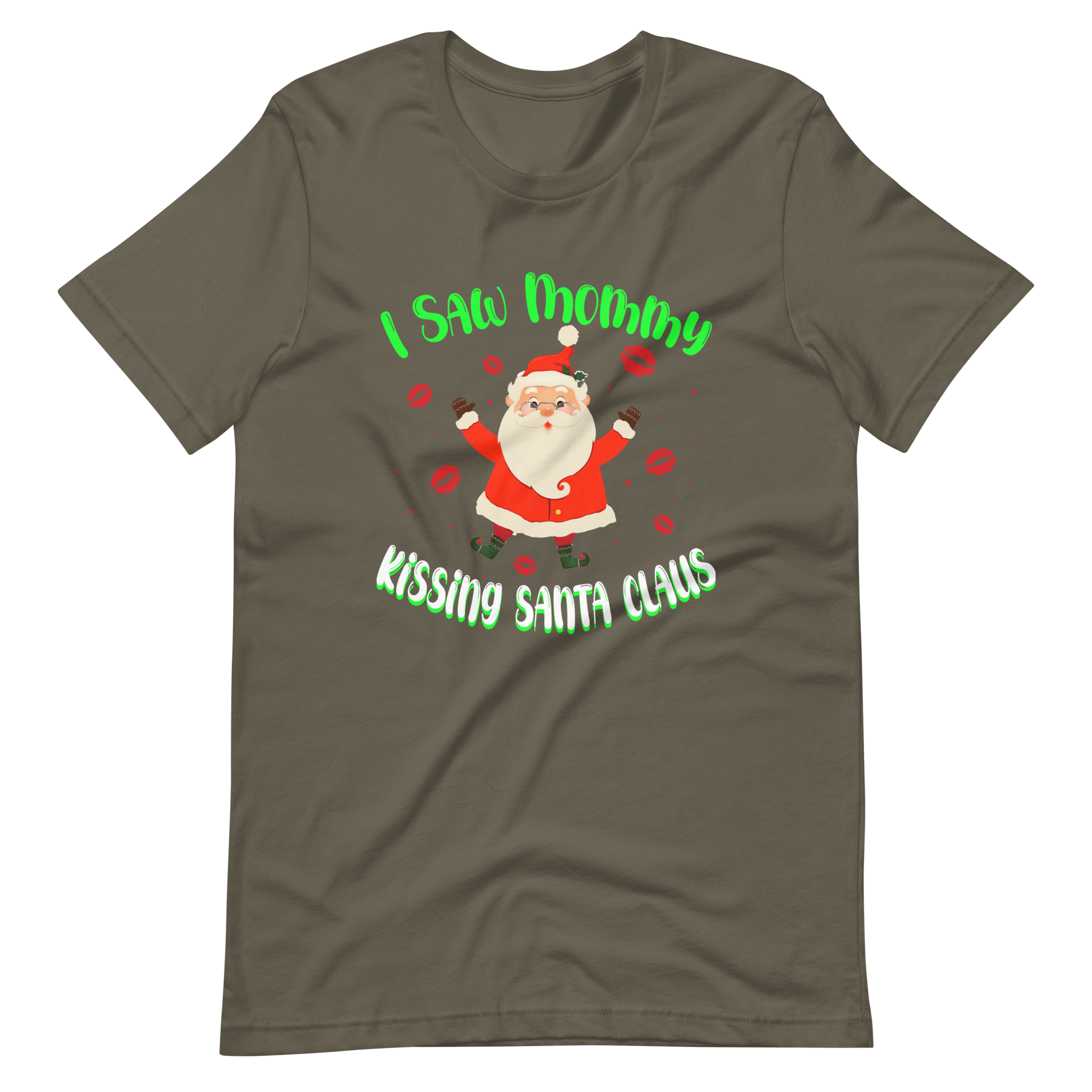 I Saw Mommy Kissing Santa Claus Unisex t-shirt