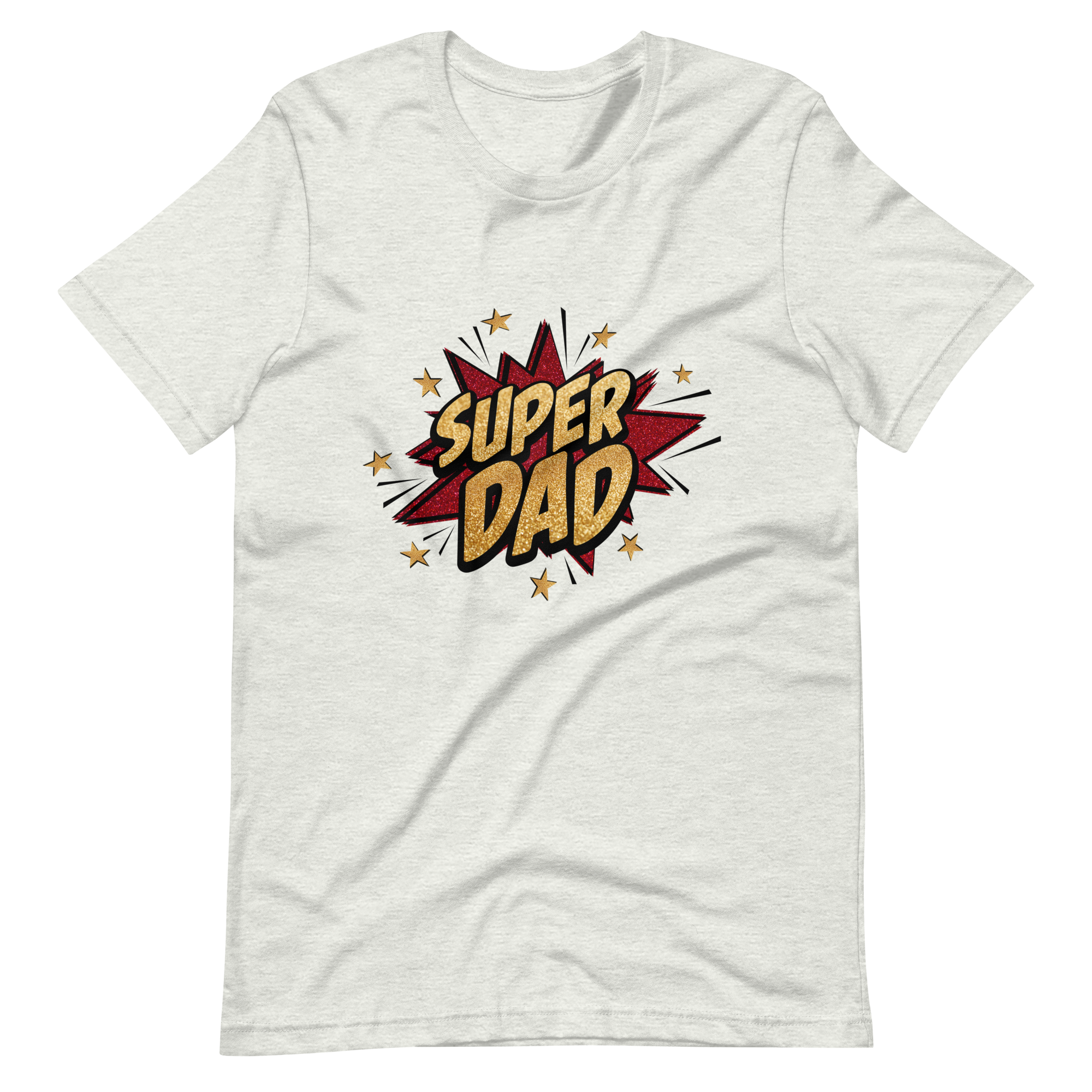 Super Dad Glitter Leopard Star Unisex t-shirt